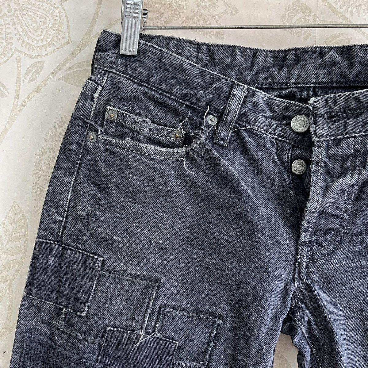 Hysteric Glamour × Tornado Mart × Vintage Hysteric Glamour Patches Kapital Distressed Denim Size US 30 / EU 46 - 5 Thumbnail