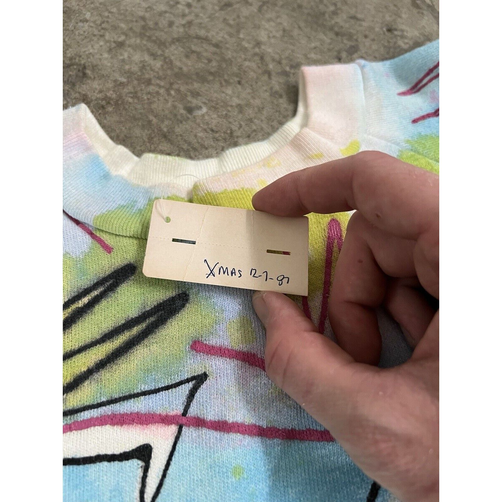 Fred Segal Vintage V.C. Torias For Fred Segal 87 Hand Painted Art sweat Size US XL / EU 56 / 4 - 6 Thumbnail