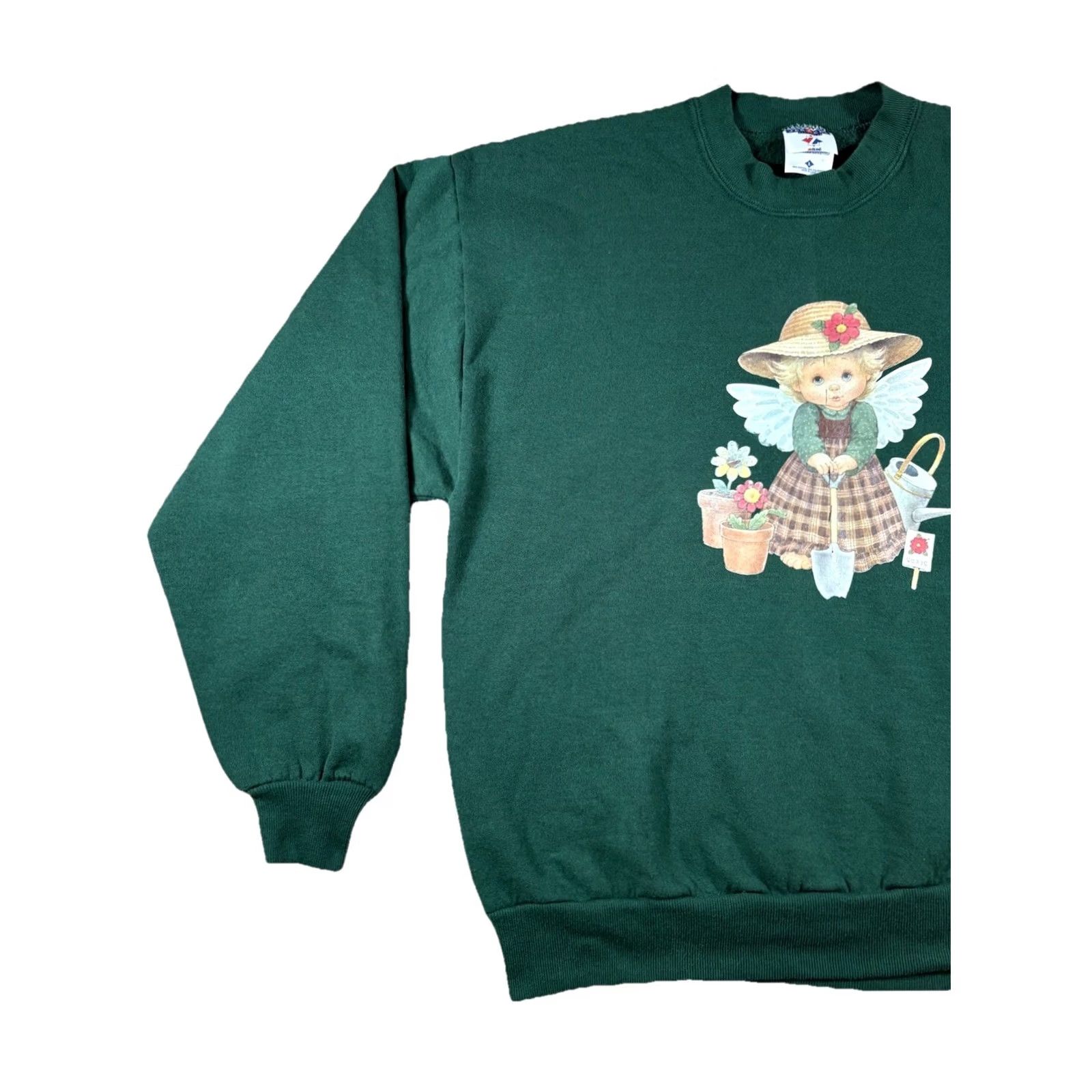 Jerzees VINTAGE Jerzees NuBlend Sweatshirt Crewneck Gardening Graphic Print Sweatshirt L Green Unisex Adults Size US L / EU 52-54 / 3 - 3 Thumbnail
