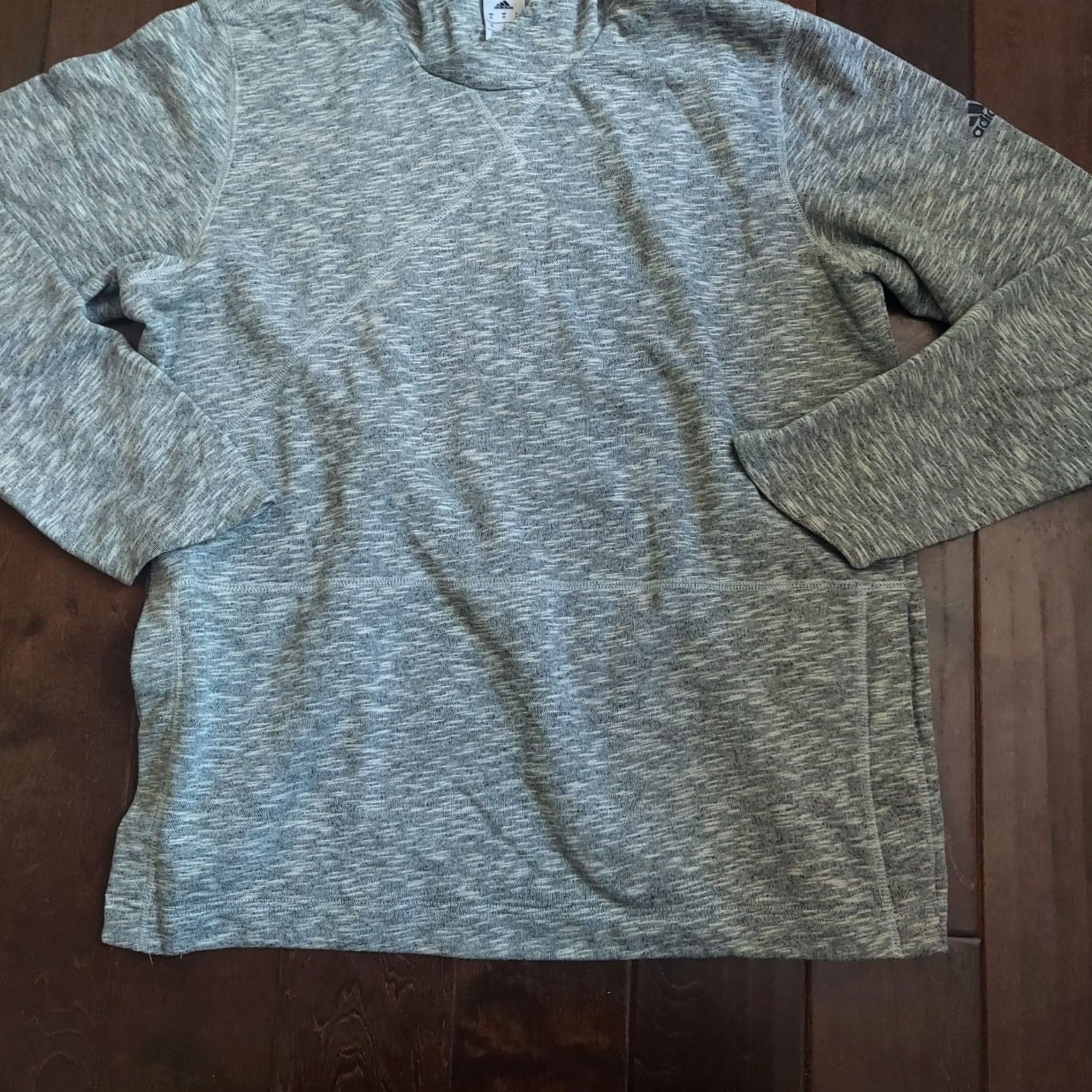 Adidas Adidas Hoodie Sweatshirt Men’s Heather Gray Side Snap Buttons Streetwear XL Size US XL / EU 56 / 4 - 3 Thumbnail