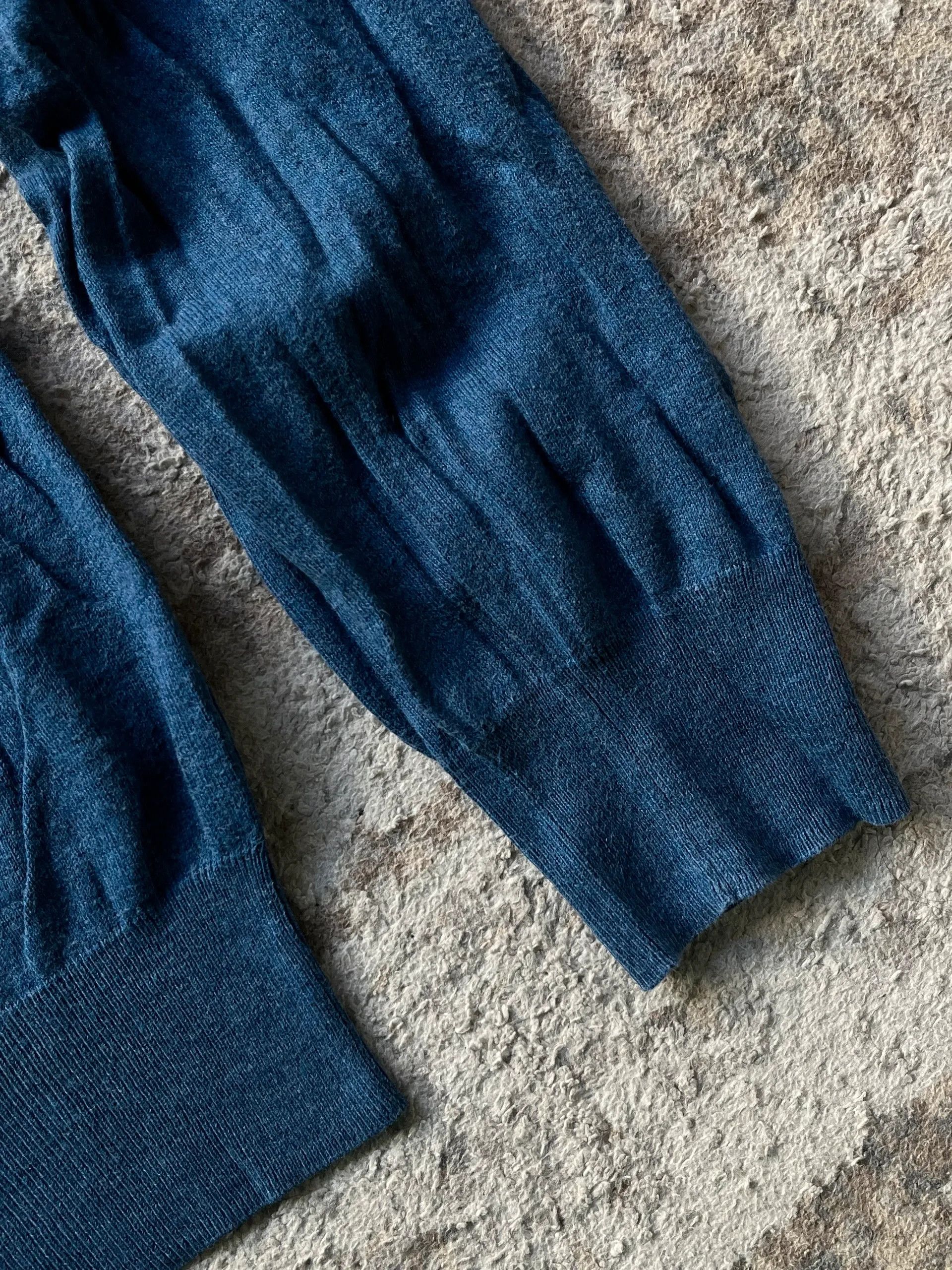 Polo Ralph Lauren Polo Ralph Lauren Pima Cotton Slim Fit Sz M Blue Sweater Size US M / EU 48-50 / 2 - 8 Thumbnail