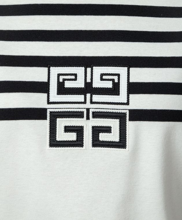 Givenchy o1w1db10325 Cropped Masculine T-Shirt in Black/White Size S / US 4 / IT 40 - 5 Thumbnail