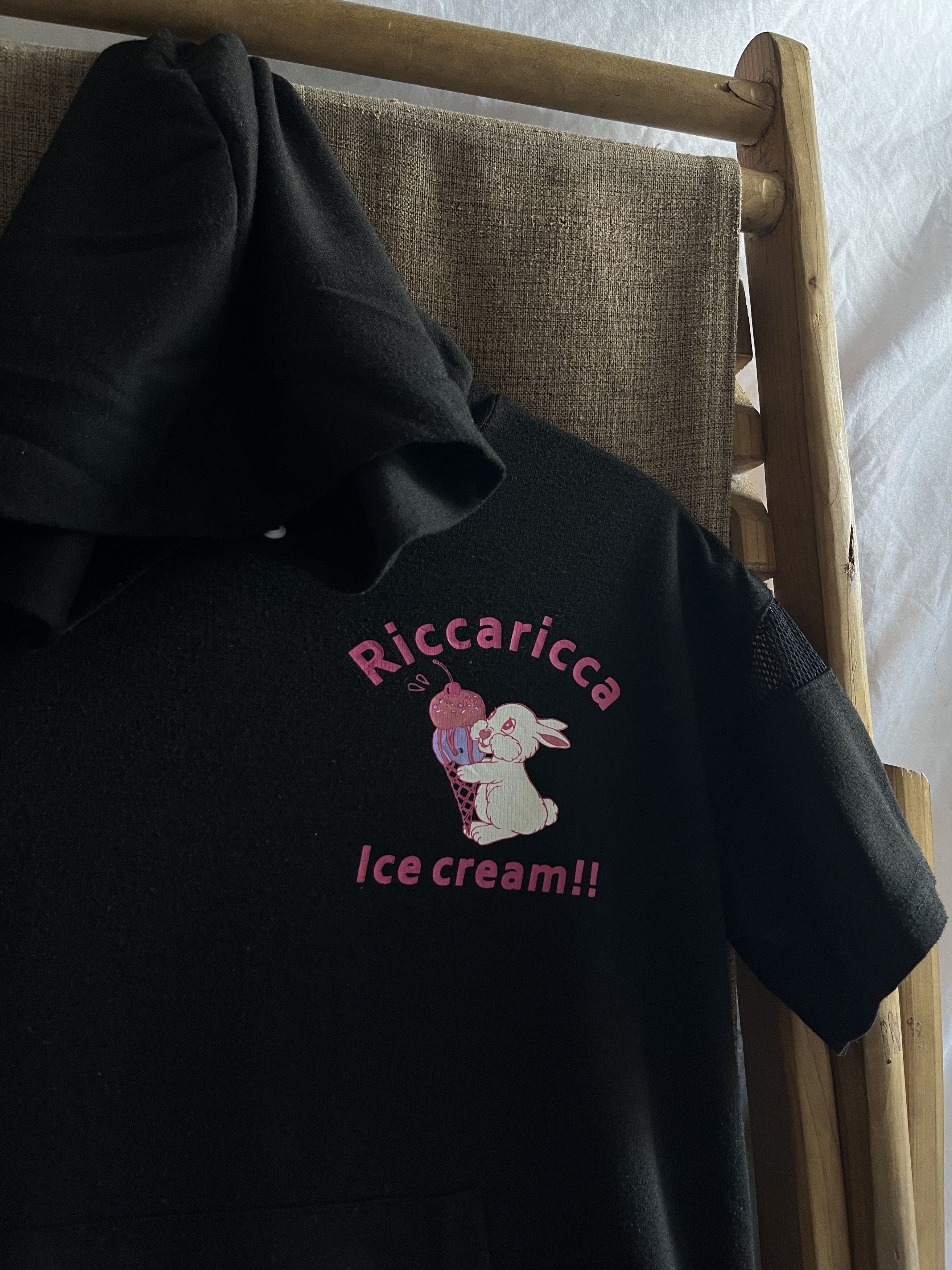 Angel Blue × Hysteric Glamour × Japanese Brand Y2K Ricca Ricca Rabbit Ice Cream Print Hoodie Size S / US 4 / IT 40 - 3 Thumbnail