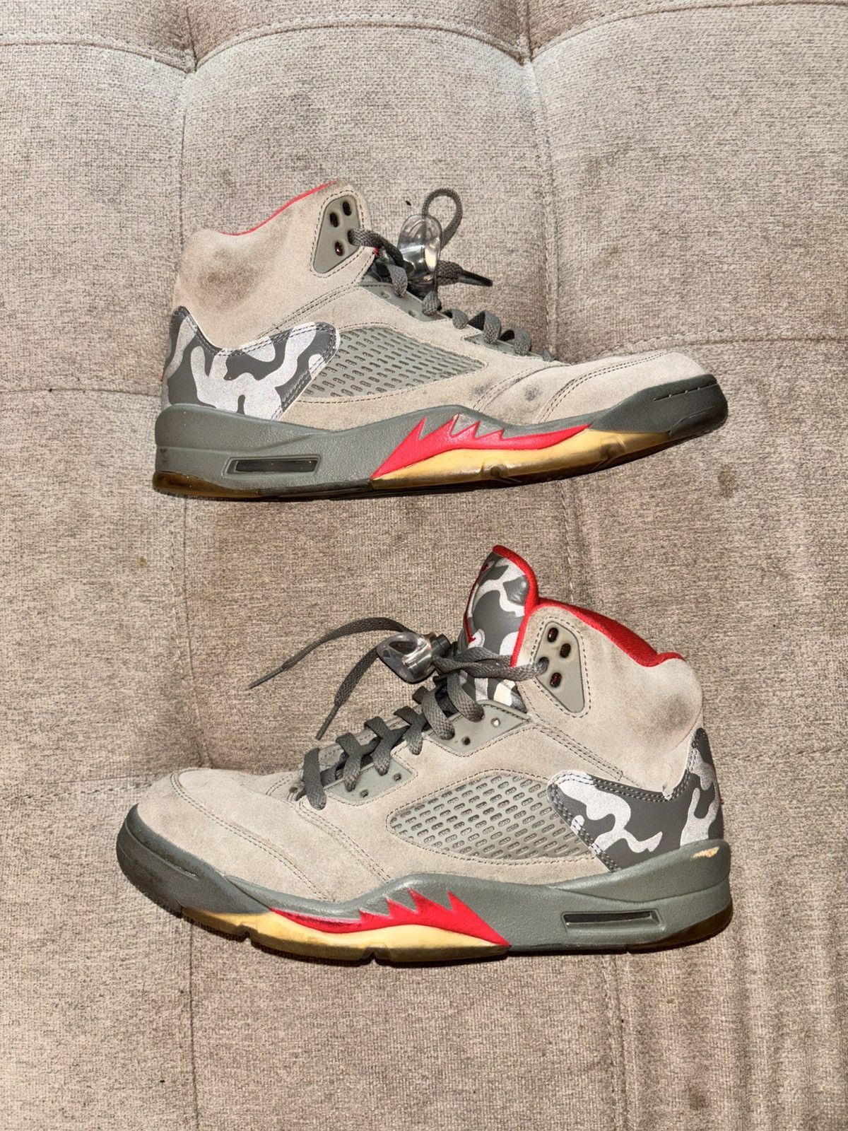 Nike Air Jordan 5 Retro P51 Camo Size US 9.5 / EU 42-43 - 3 Thumbnail