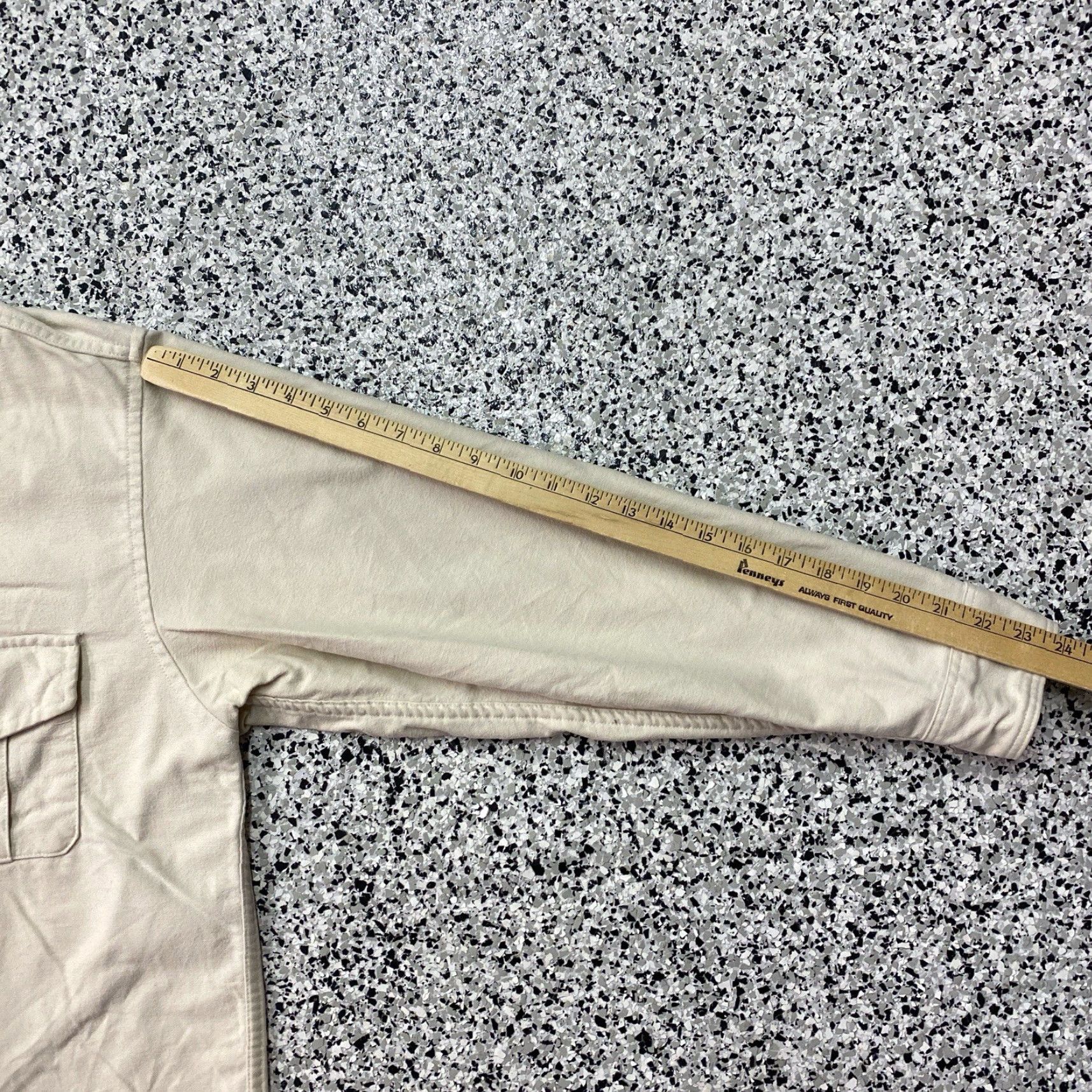 Eddie Bauer VINTAGE Eddie Bauer Shirt Button-Up 70s Beige Tan Chamois Cloth XL Men’s Classic Button-Down Shirt Size US XL / EU 56 / 4 - 4 Thumbnail
