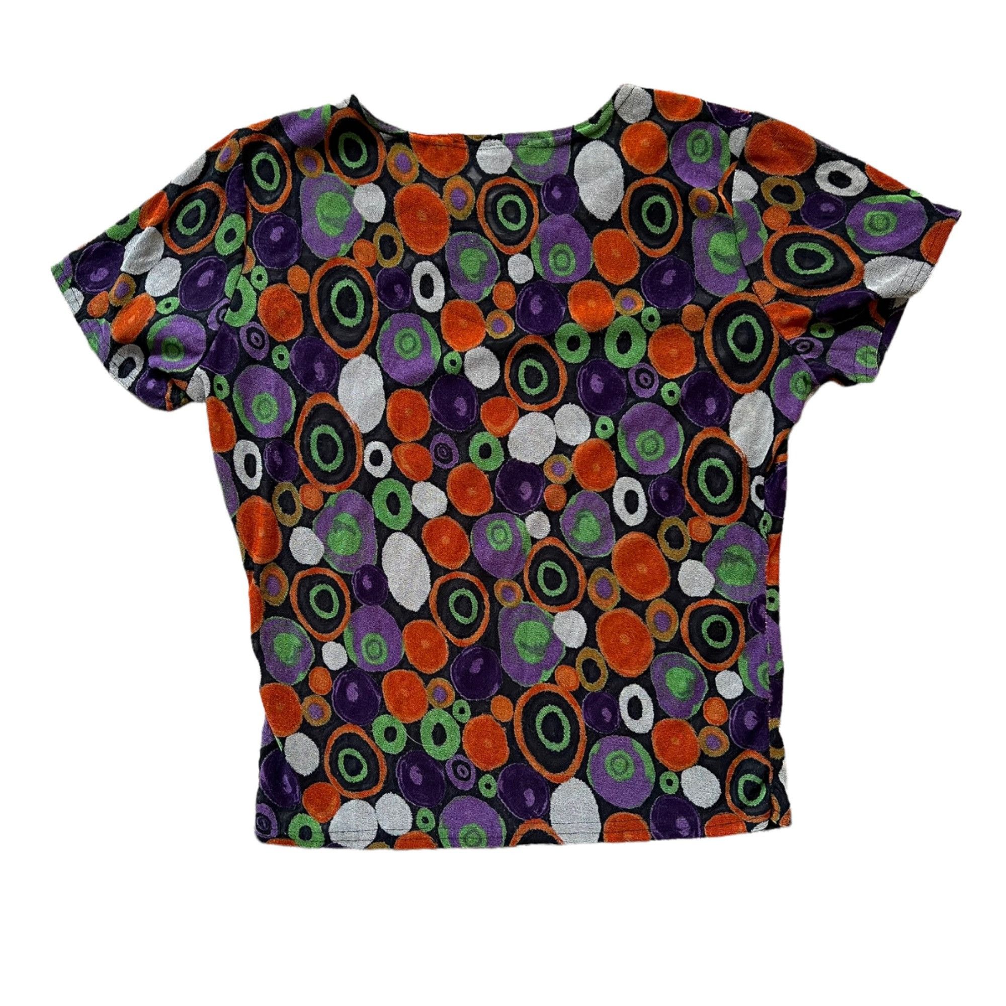 Vintage Vintage Mod Retro Groovy Circles Box Tee Top USA M Size M / US 6-8 / IT 42-44 - 3 Thumbnail