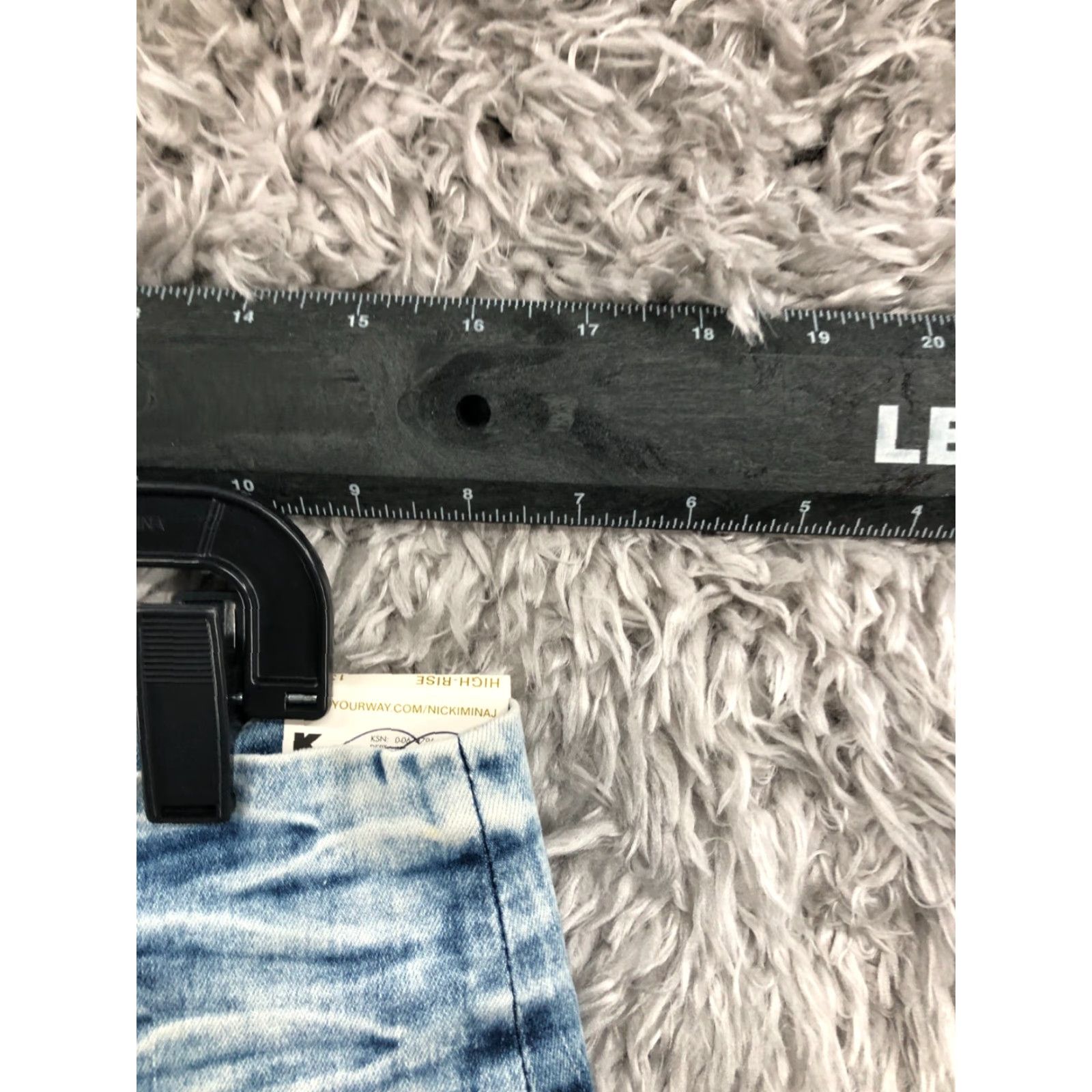 Vintage Nicki Minaj High Rise Jeans Size 13 Juniors Acid Wash Blue Denim Zipper Pants Shirt? Size 34" / US 12 / IT 48 - 2 Thumbnail