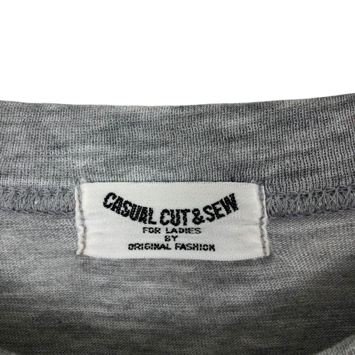 Vintage Vintage Casual Cut & Sew "New Life" Graphic Grey Tee L Size M / US 6-8 / IT 42-44 - 5 Thumbnail