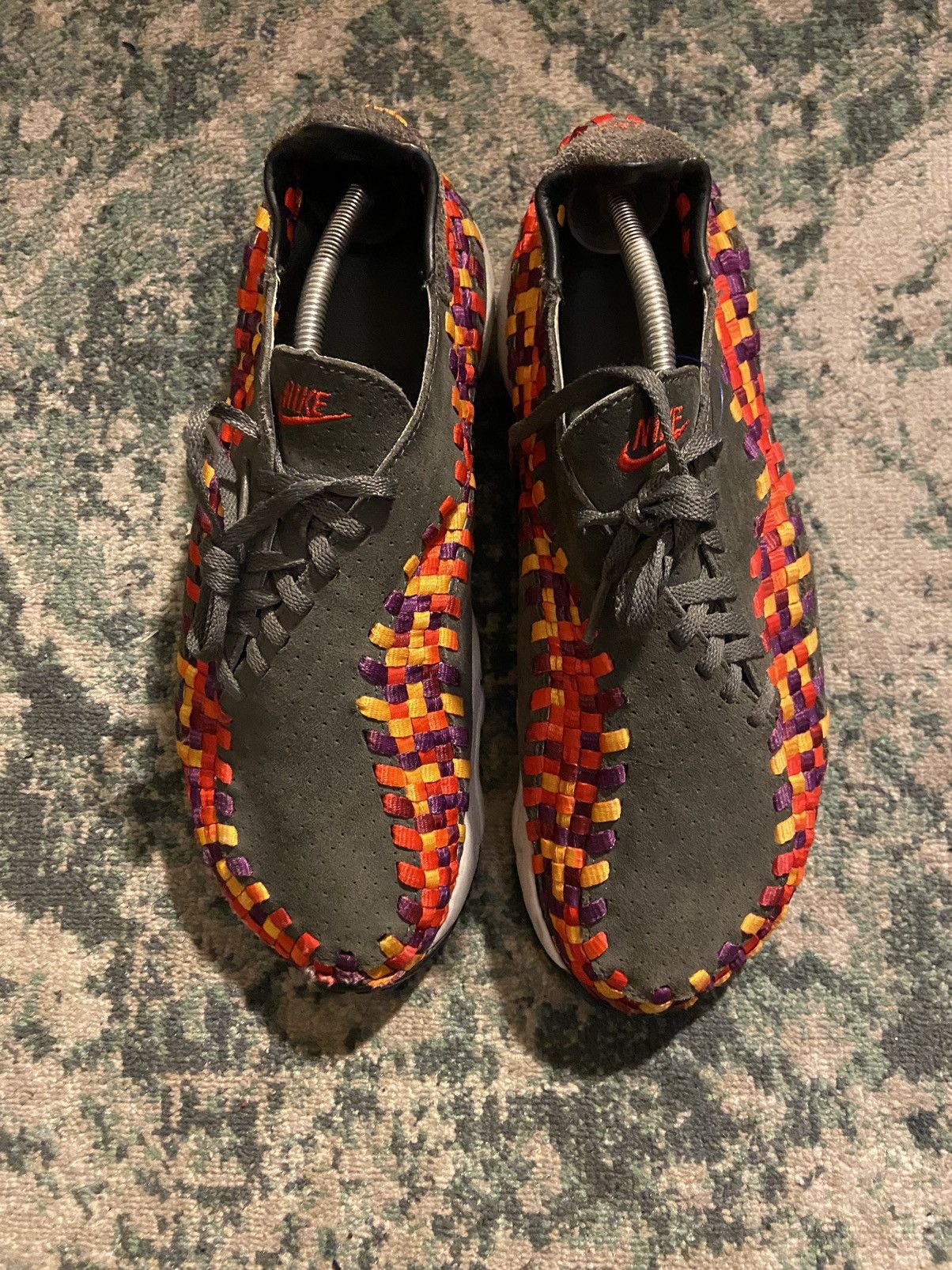 image of 2014 Nike Air Footscape Woven Chukka Us 10.5 Rainbow Grey Shoes, Men's