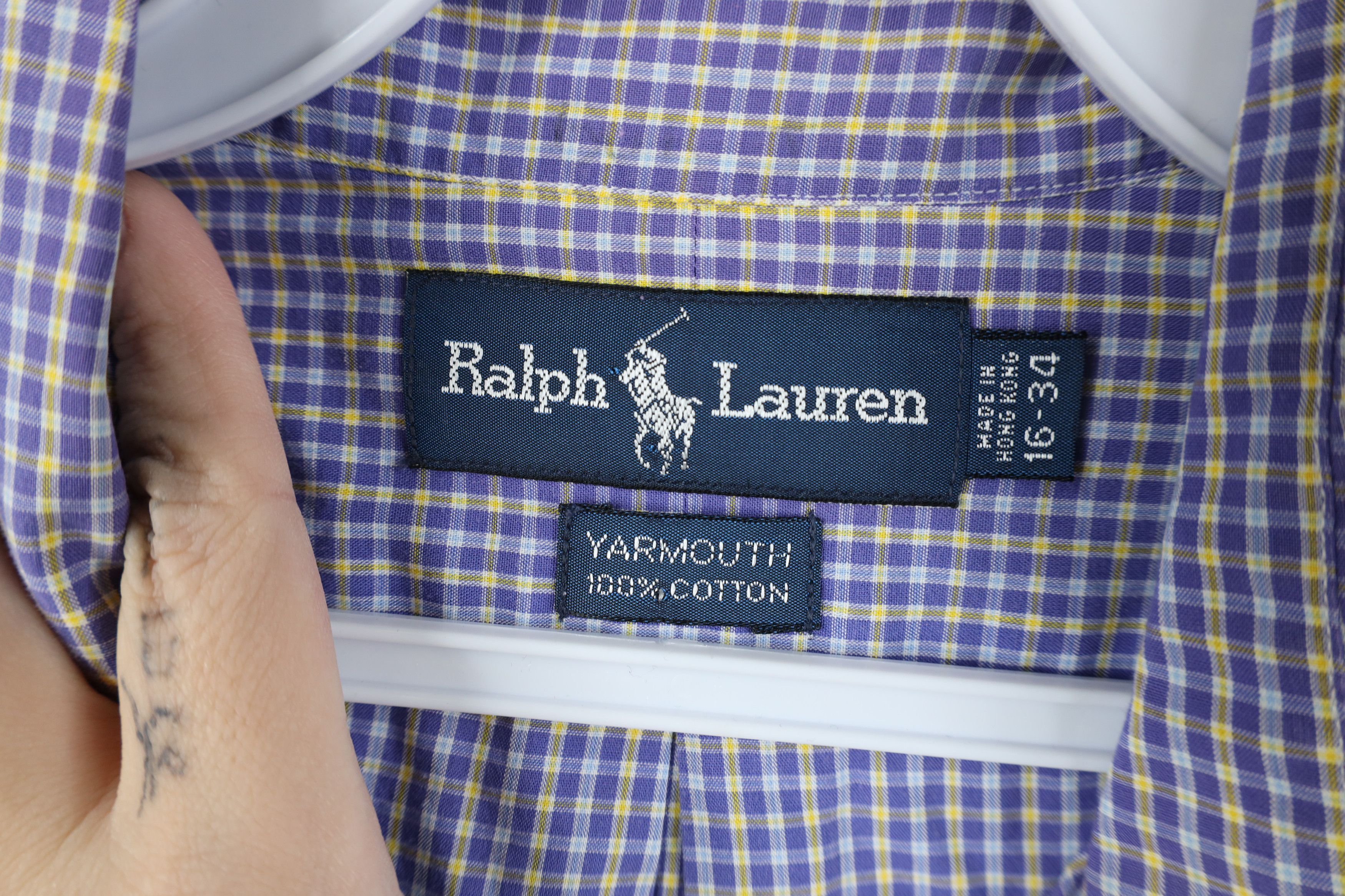 Ralph Lauren Vintage 90s Ralph Lauren Collared Button Down Shirt Plaid Size US M / EU 48-50 / 2 - 6 Thumbnail