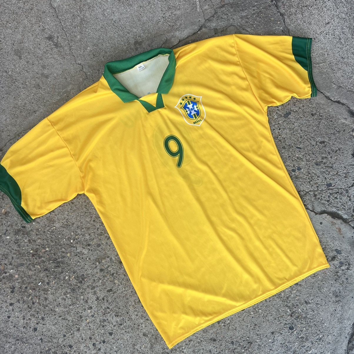 Vintage Vintage 90’s #10 Brazil Bloke Drill Core Soccer Jersey L Size US L / EU 52-54 / 3 - 2 Thumbnail