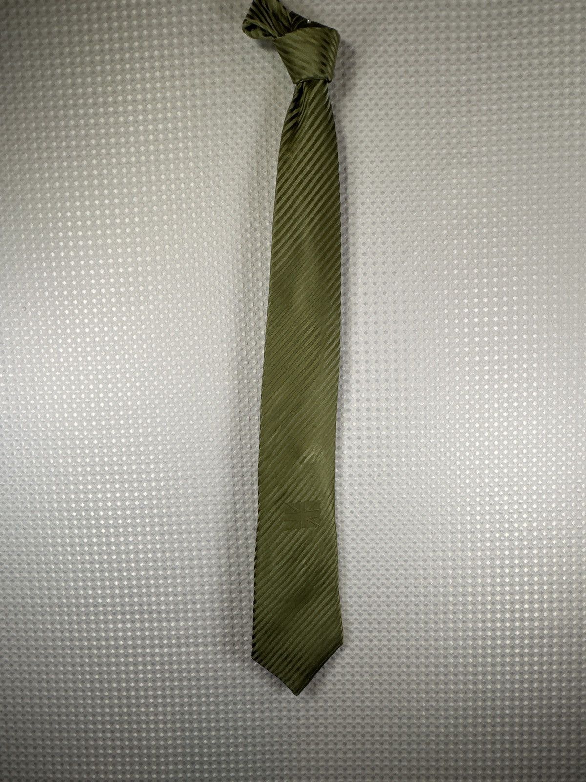 Ben Sherman Ben Sherman green striped silk tie Size ONE SIZE - 2 Thumbnail