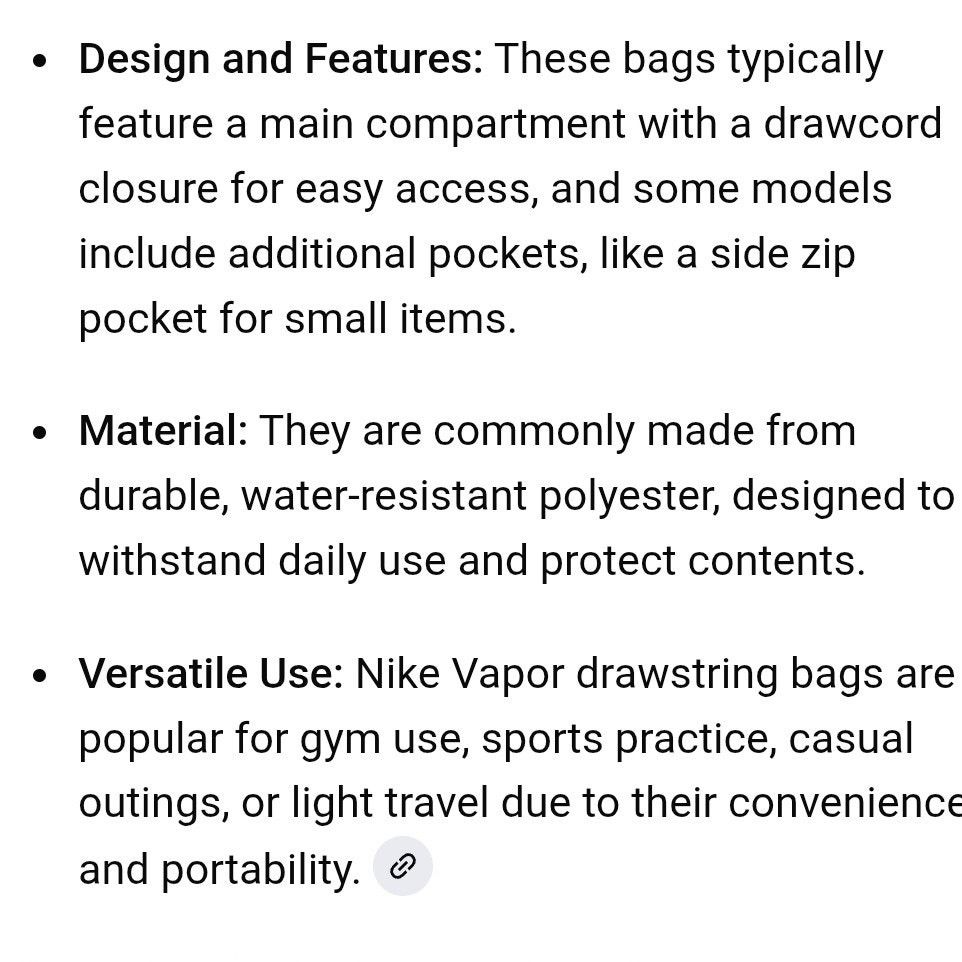 Nike Nike Vapor Drawstring Bag/Backpack Size ONE SIZE - 3 Thumbnail