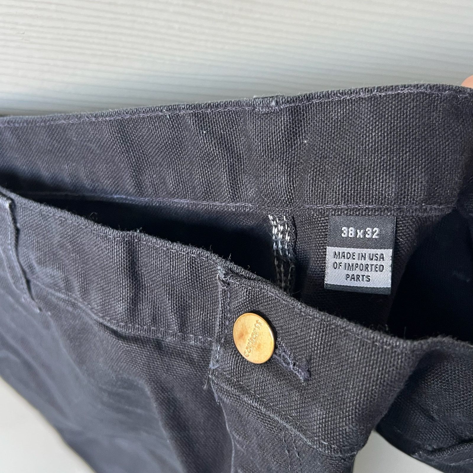 Carhartt × Vintage Carhartt black double knee work wear carpenter pants Size US 36 / EU 52 - 6 Thumbnail
