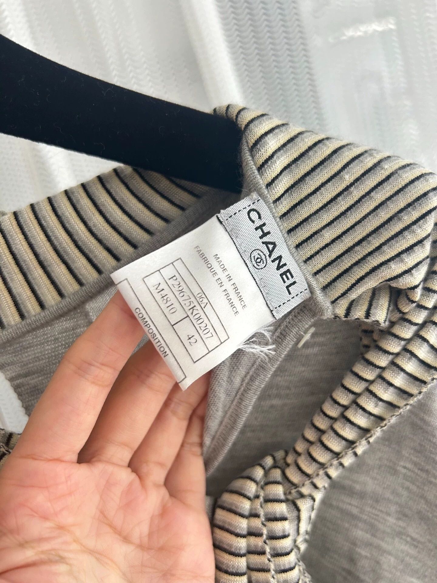 Chanel CHANEL Gray Poncho Knit Top 42 Size M / US 6-8 / IT 42-44 - 3 Thumbnail