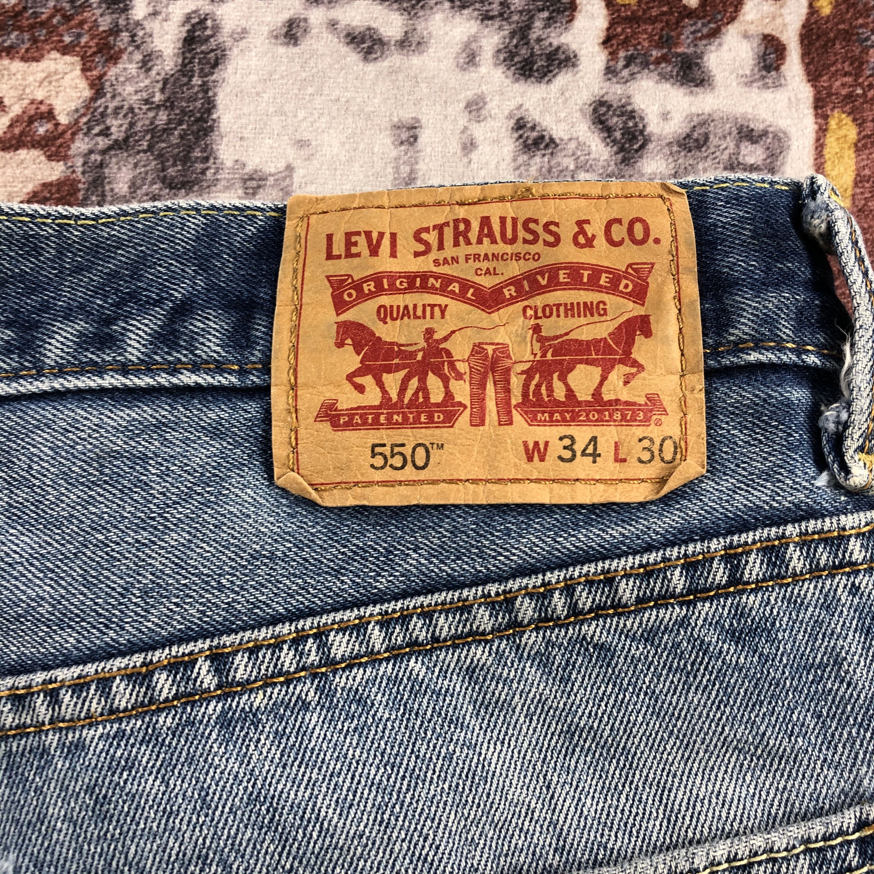 Levi's × Vintage Vintage Blue Wash Levis 550 Jeans-JM2488 Size US 35 - 7 Thumbnail