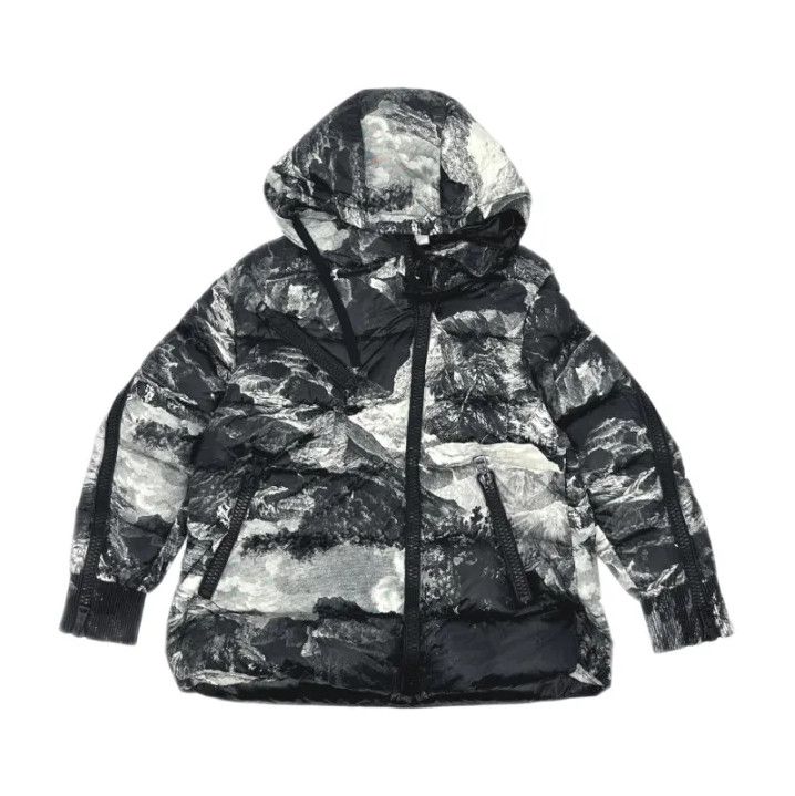 Moncler Moncler Mountain Print Warm Puffer Jacket Size US XXS / EU 40 - 1 Thumbnail