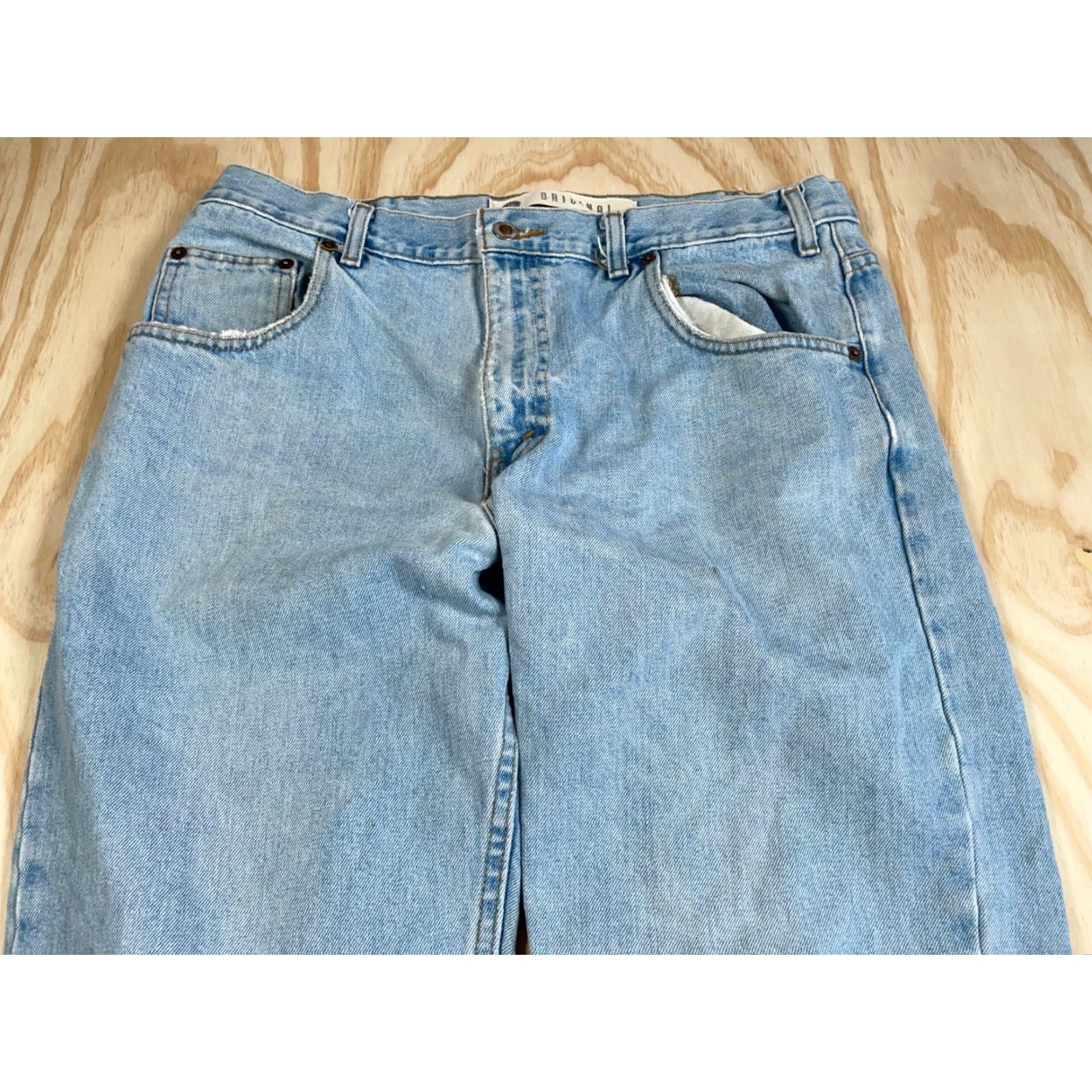 Vintage VTG Y2K Arizona Jeans Men 34 x 30 Straight Light Wash Denim Mid Rise 90s Grunge Retro Casual Blue Mens Size US 34 / EU 50 - 7 Thumbnail