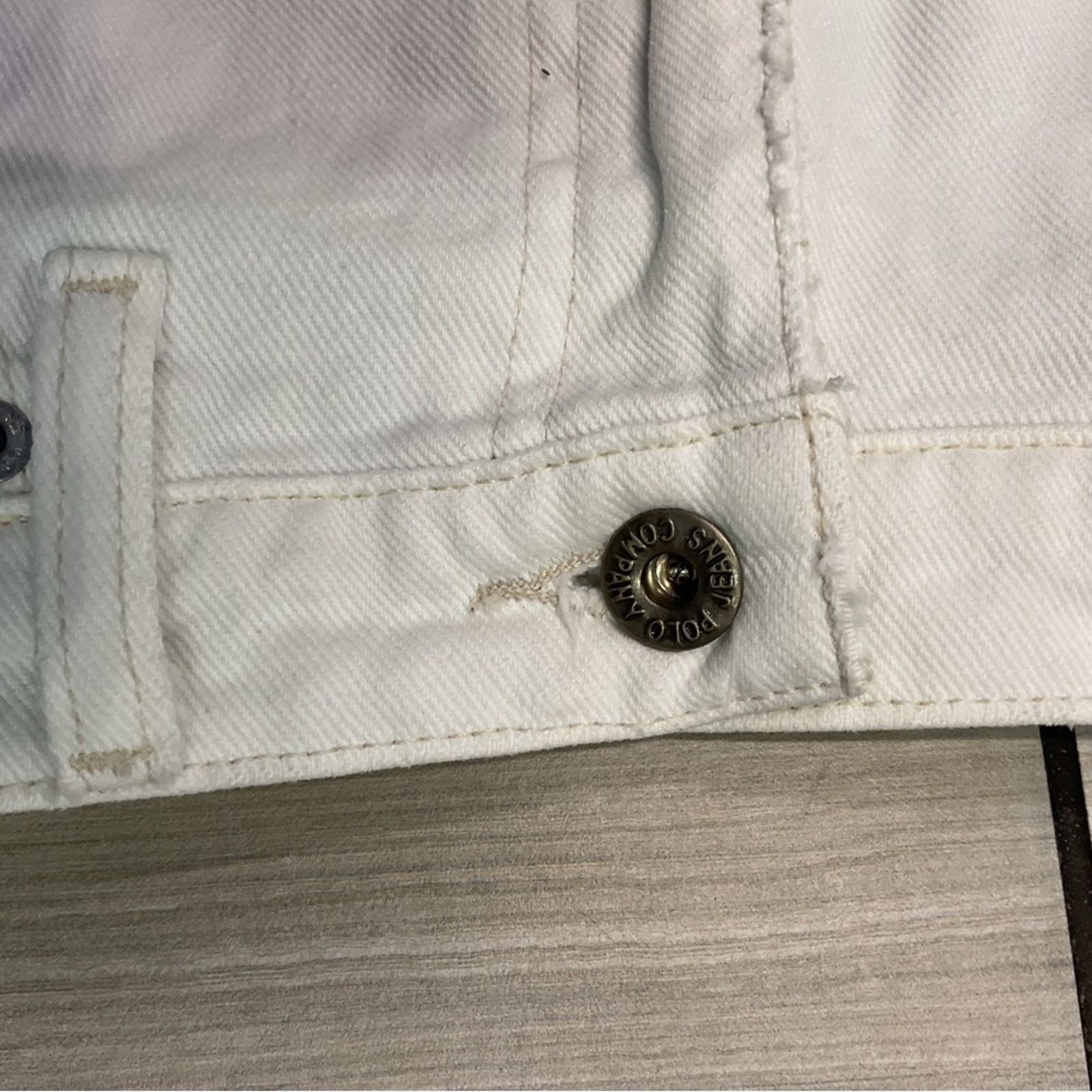 Polo Ralph Lauren 90’s Polo Ralph Lauren White Denim Jeans Size US 32 / EU 48 - 10 Thumbnail