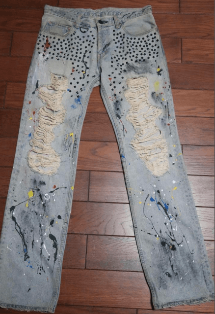 Number (N)ine NUMBER NINE 2006SS Studs Painter Jeans | Grailed