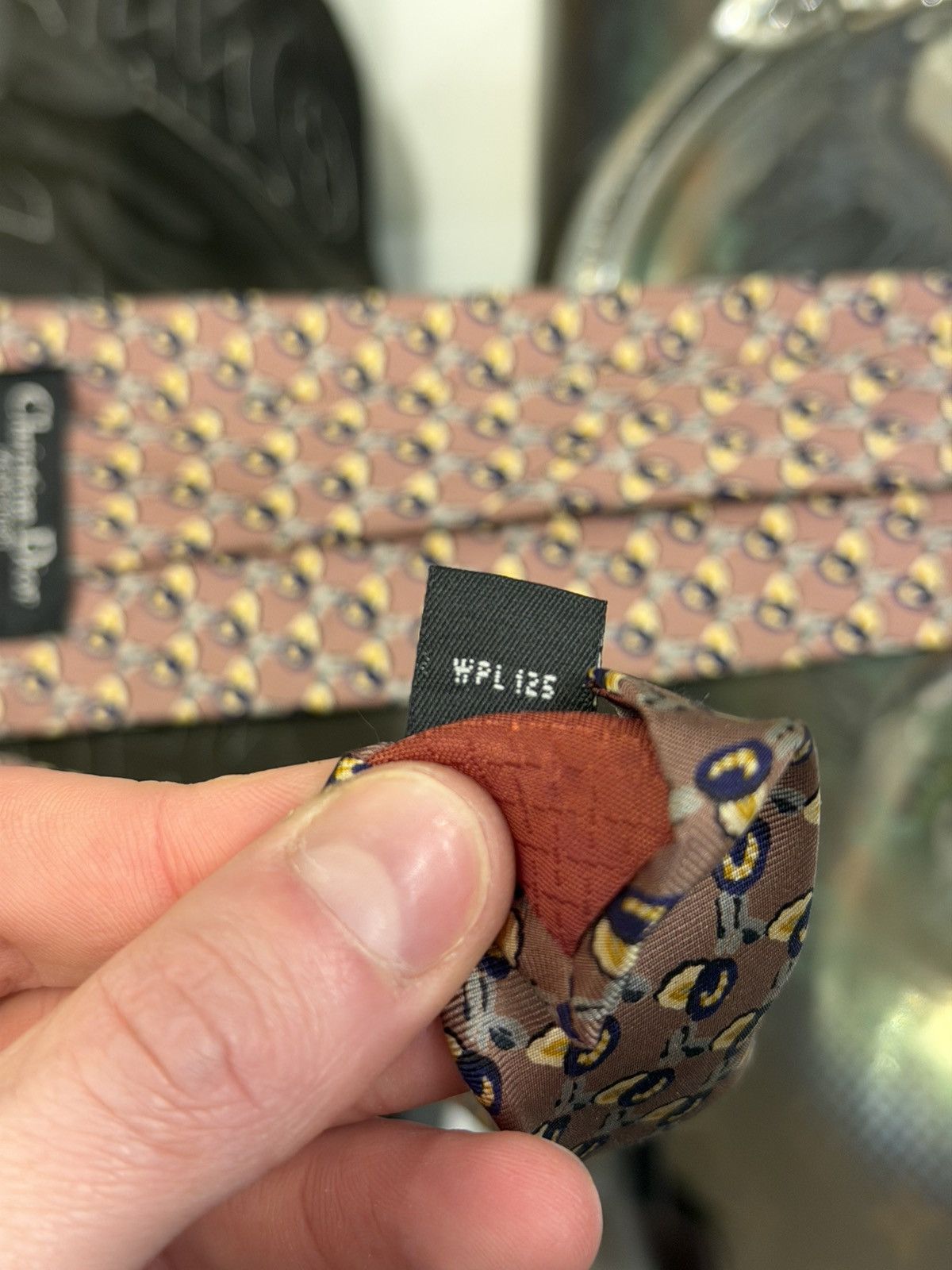 Christian Dior Monsieur Christian Dior Monsieur Tie - Brown Size ONE SIZE - 3 Thumbnail
