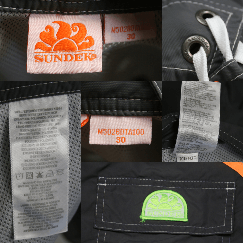 Sundek Nylon Surf Swim Shorts Size US 30 / EU 46 - 6 Thumbnail