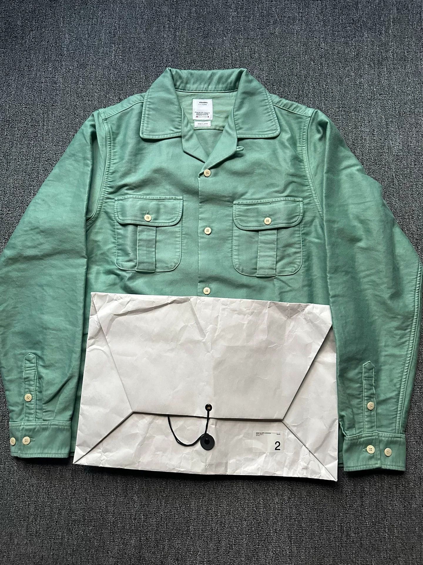 Visvim visvim keesey cotton shirt in green Size US M / EU 48-50 / 2 - 1 Thumbnail
