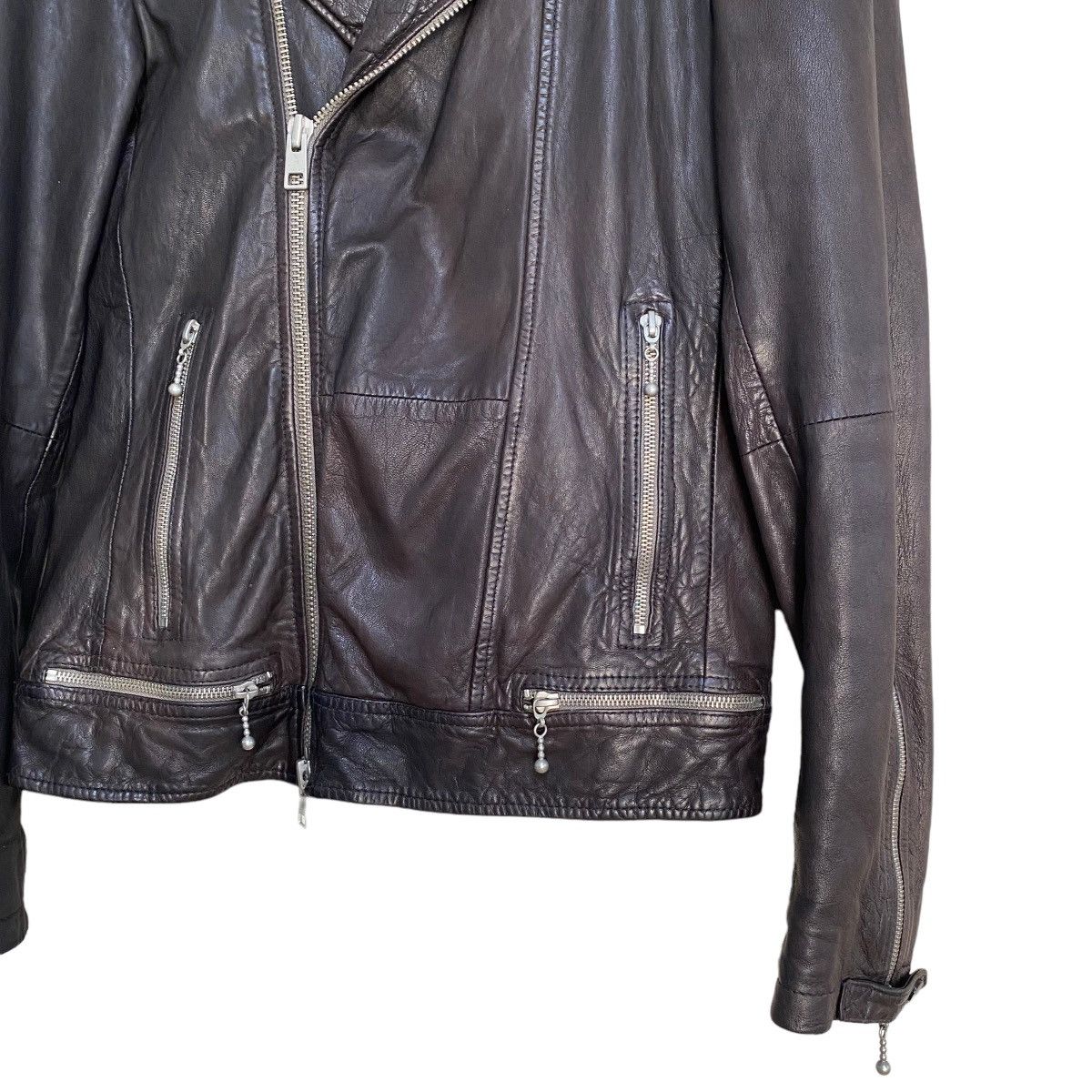 Allsaints Allsaint Leather Jacket Oxblood Conroy Size US XS / EU 42 / 0 - 5 Thumbnail