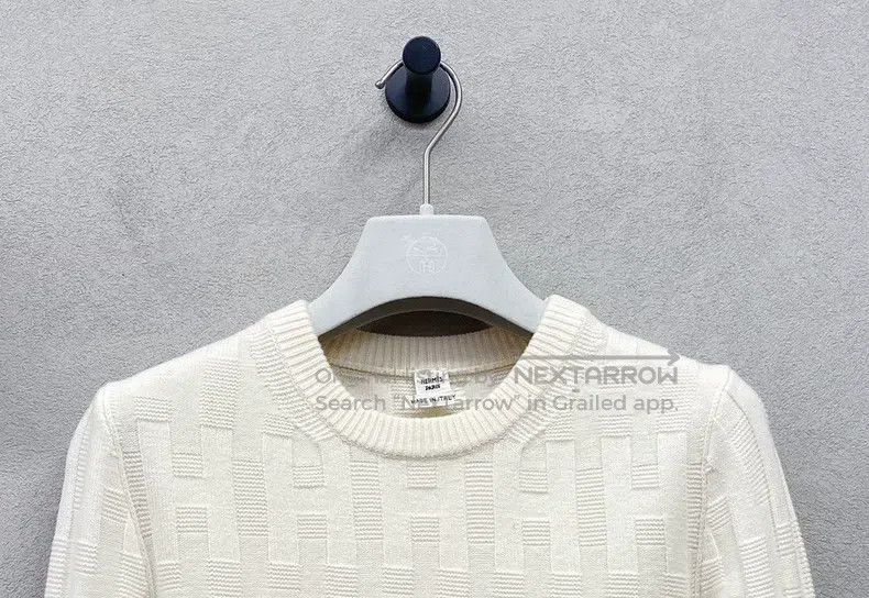 Hermes Hermes Ivory knitted sweater Size XS / US 0-2 / IT 36-38 - 5 Thumbnail