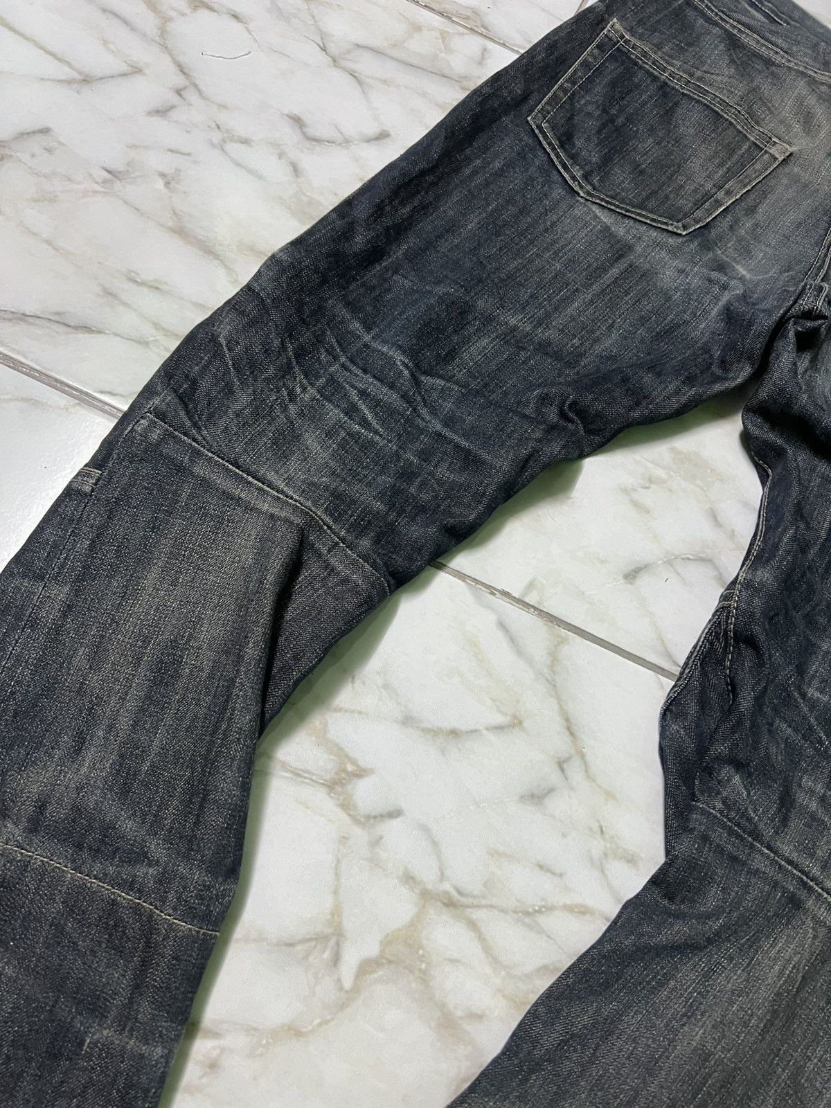 Japanese Brand × PPFM 💥DOUBLE WAIST💥PPFM MULTIPOCKET DISTRESS PUNK JEAN Size US 31 - 19 Thumbnail
