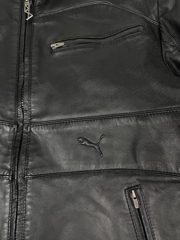 Puma Puma Ducati Leather Jacket Big Logo Racing Moto Bike Y2K Size US M / EU 48-50 / 2 - 6 Thumbnail
