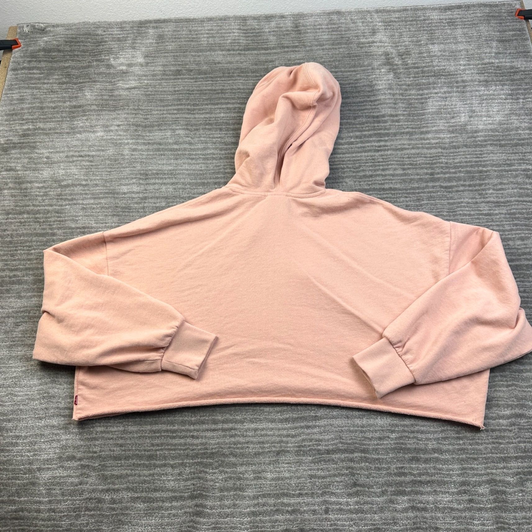 Levi's VINTAGELevi's Sweater Womens M Pink Oversized Crop Hoodie Long Sleeve Logo Size M / US 6-8 / IT 42-44 - 2 Thumbnail