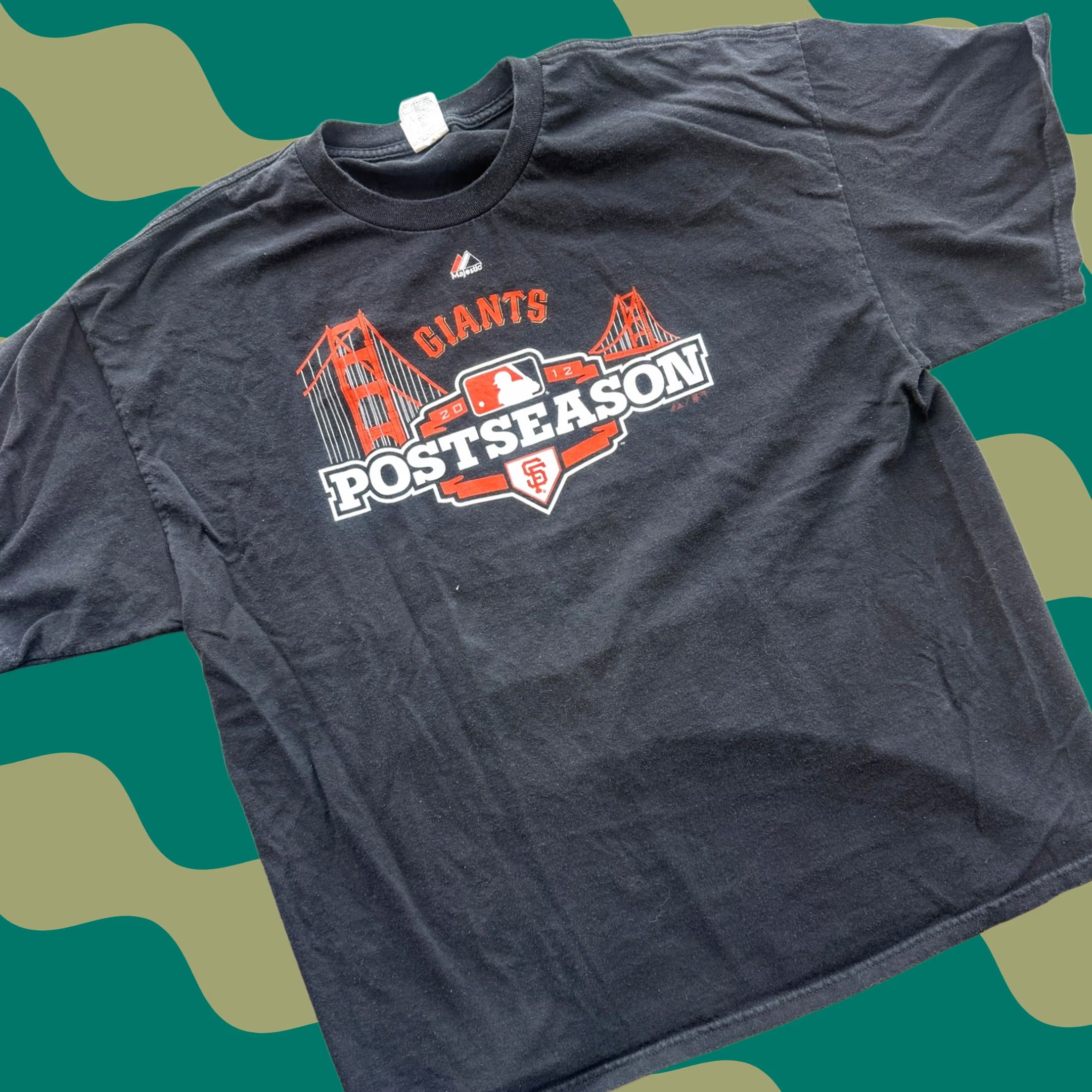 MLB VINTAGE San Francisco Giants MLB Baseball 2012 Graphic Tee Black 2XL Mens Size US XXL / EU 58 / 5 - 1 Thumbnail
