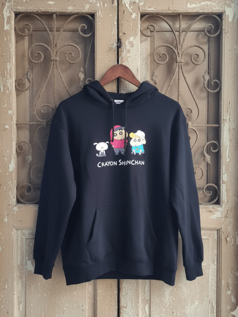 Anime Crayon Shin-chan Character Graphic Hoodie Size US XL / EU 56 / 4 - 1 Thumbnail