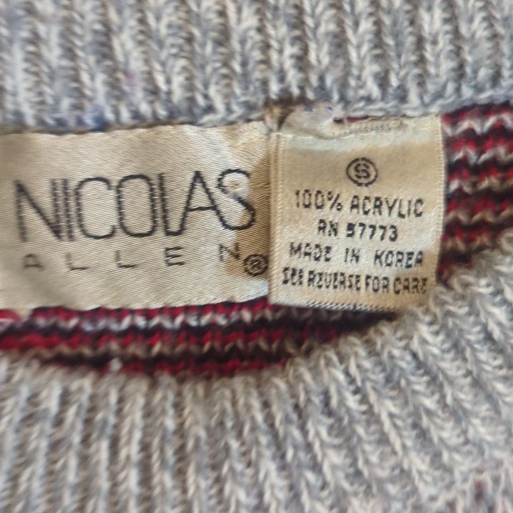 Vintage Vintage sweater 80s 90s Small Grey w red hashtag print Size US S / EU 44-46 / 1 - 4 Thumbnail