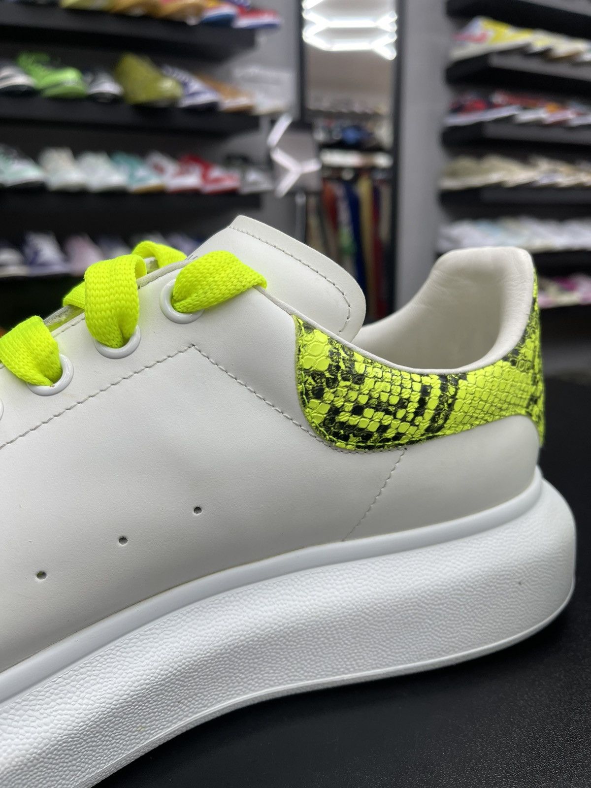 Alexander McQueen Size 13US/46EU - Alexander McQueen Neon Snake Skin Size US 13 / EU 46 - 7 Thumbnail