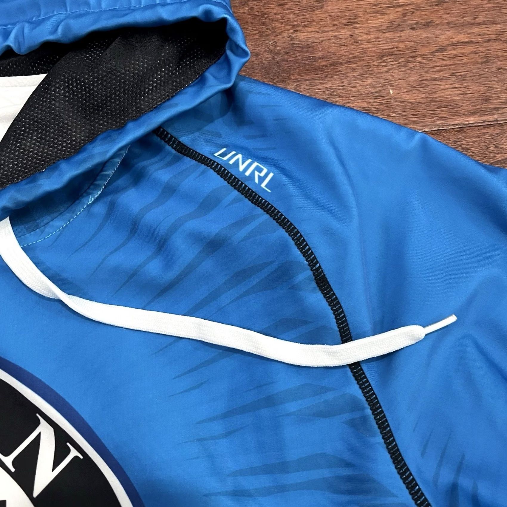 Vintage UNRL Hoodie Tartan Hockey Mens Medium Minnesota Silk Series Sweatshirt Blue Knit Long Sleeve Hooded Pullover Sports Outdoor Fall Winter Spring Mens Size US M / EU 48-50 / 2 - 4 Thumbnail