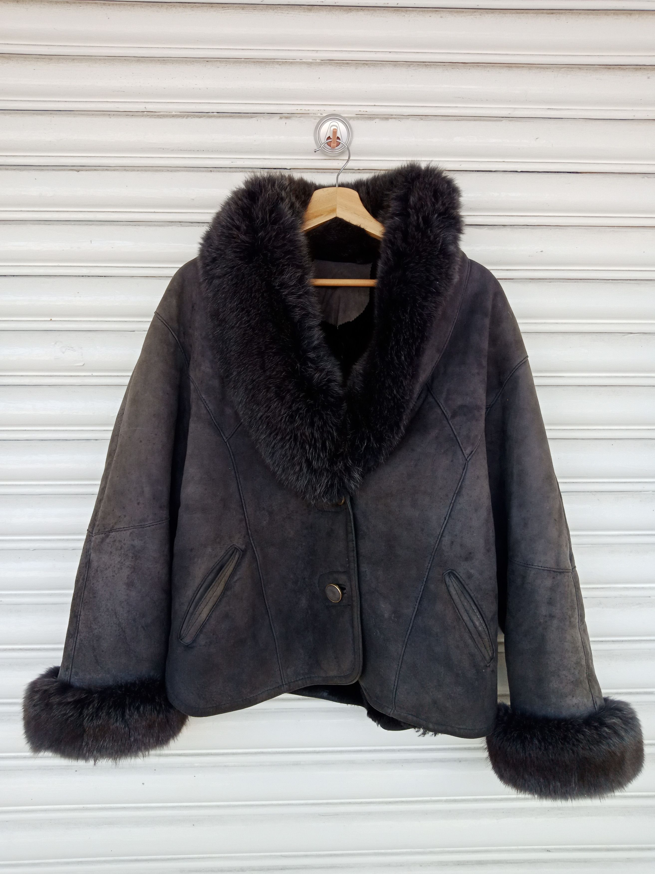 Leather Shearling High Collection Nuero Leather Mohair Size US L / EU 52-54 / 3 - 1 Thumbnail