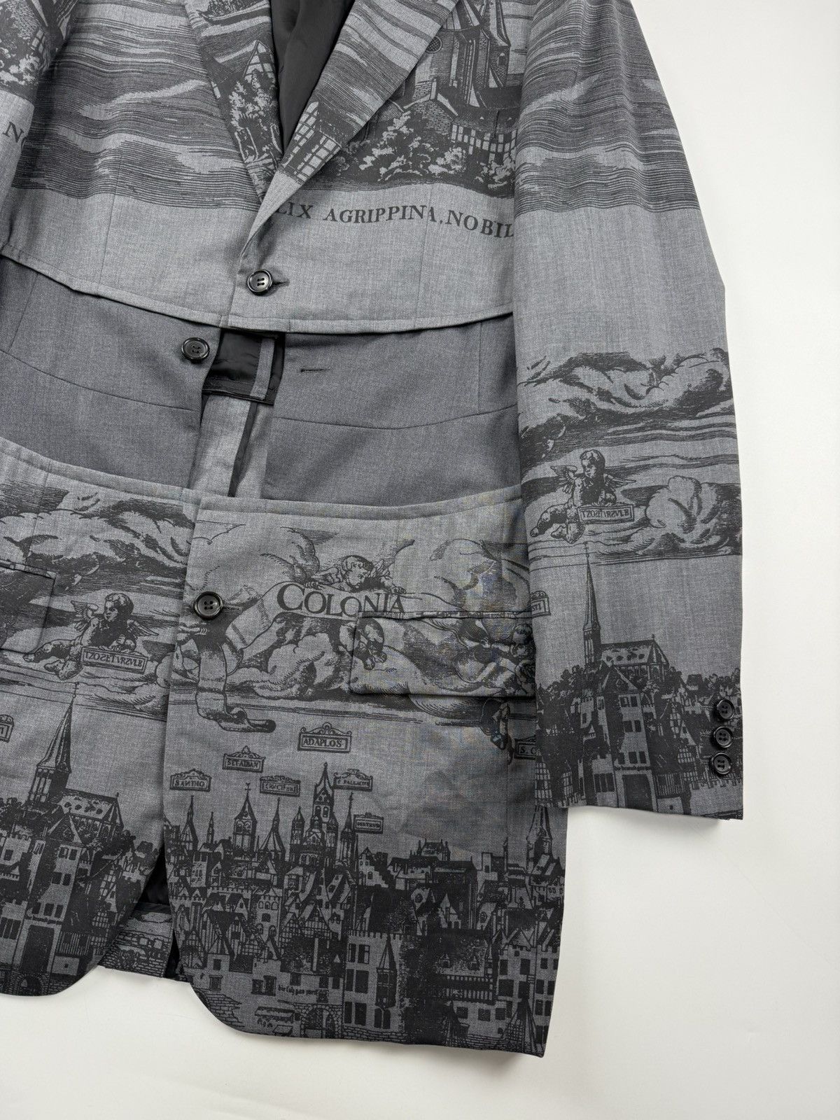 Comme des Garcons Comme des Garcons Homme Plus S/S’20 Printed Long Jacket Size US L / EU 52-54 / 3 - 7 Thumbnail