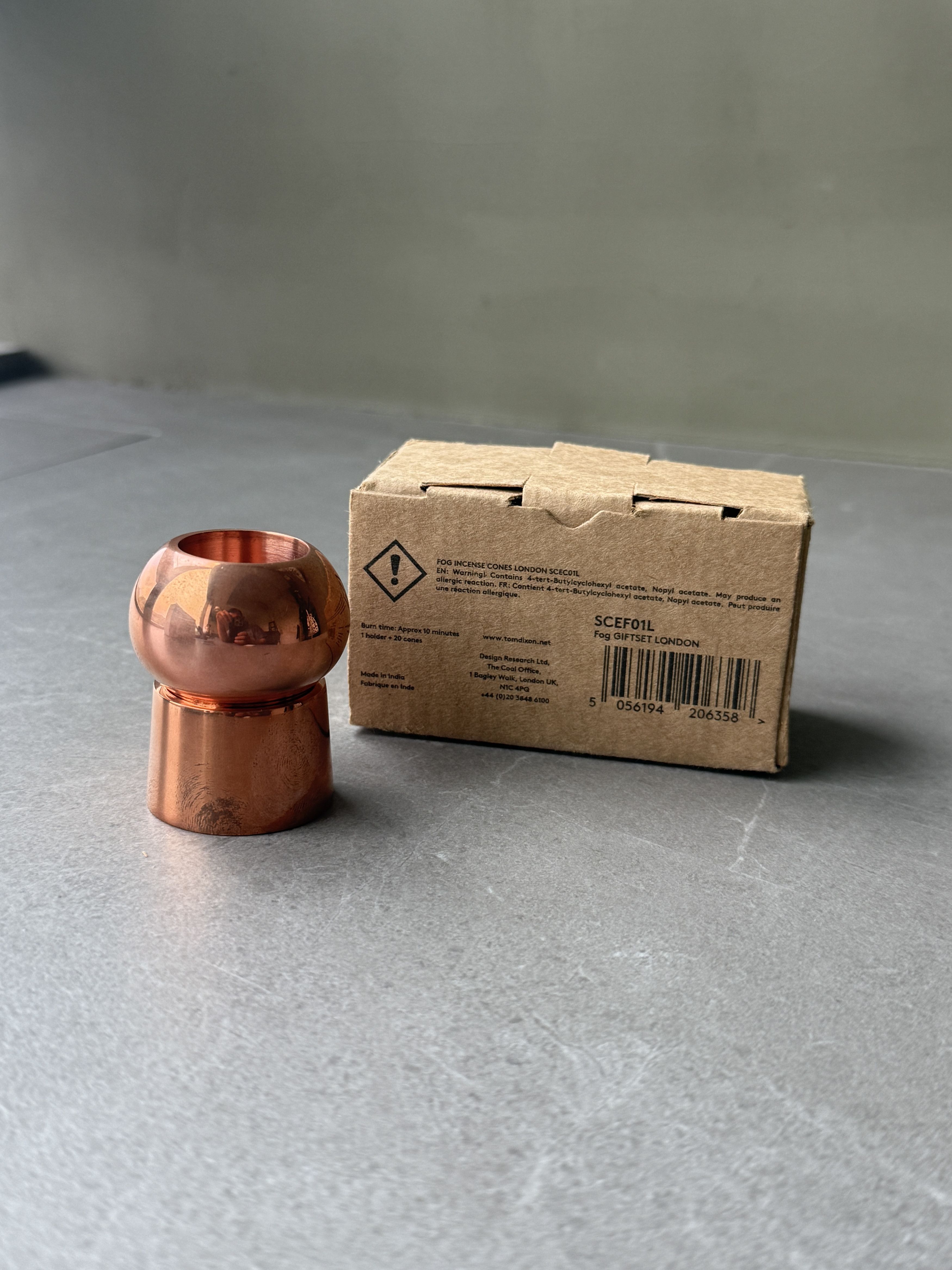 Designer Tom Dixon London Handcrafted Solid Copper Incense Vessel NEW Size ONE SIZE - 10 Thumbnail