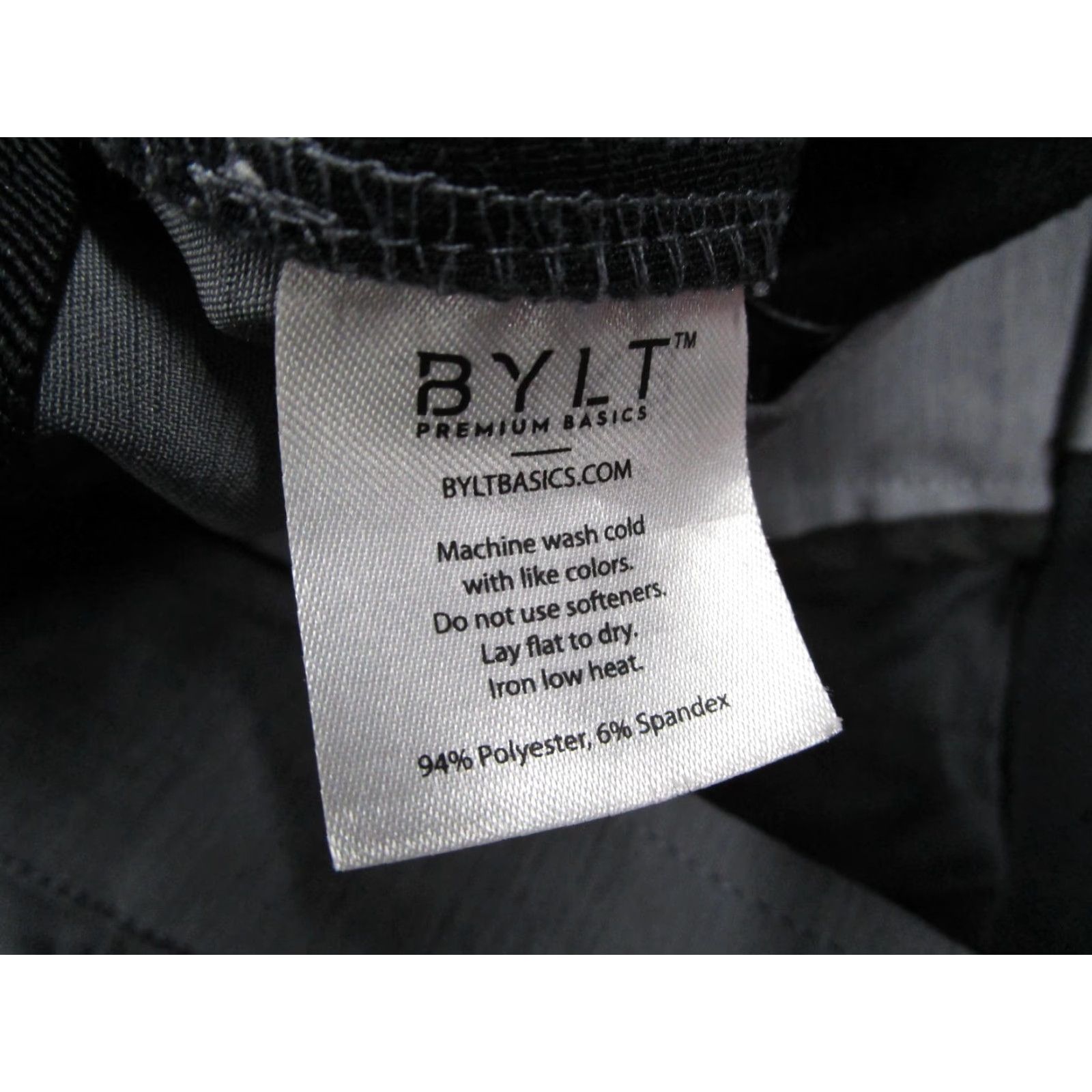 Vintage BYLT Kinetic Shorts Mens XL Gray Performance Stretch Chino Golf Casual 9" Gray Polyester Spandex 94% 6% 5-Pocket Mens XL Gray Size US 36 / EU 52 - 4 Thumbnail