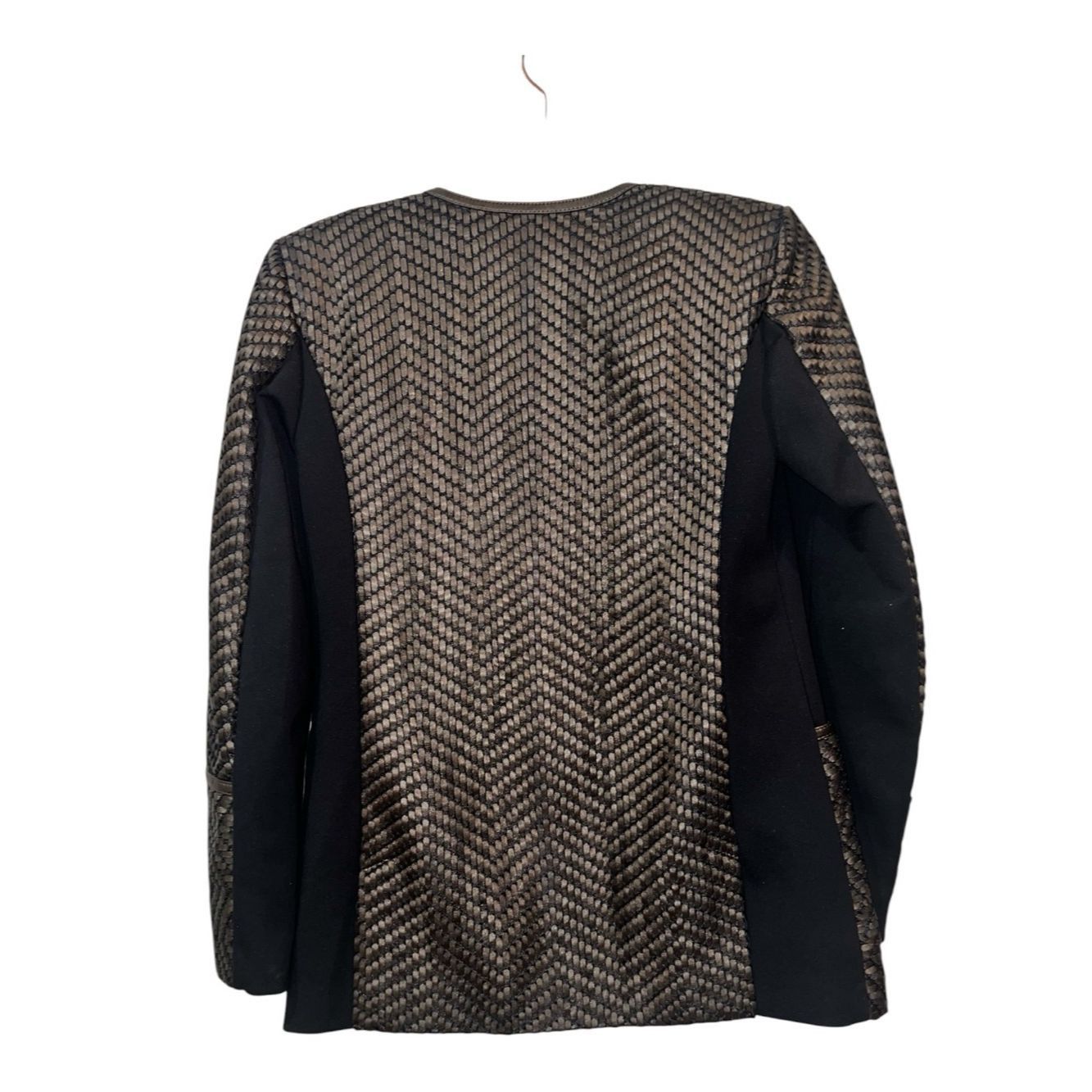 Other Carlisle Collection Metallic Woven Leather Jacket Bronze Bl Size S / US 4 / IT 40 - 3 Thumbnail