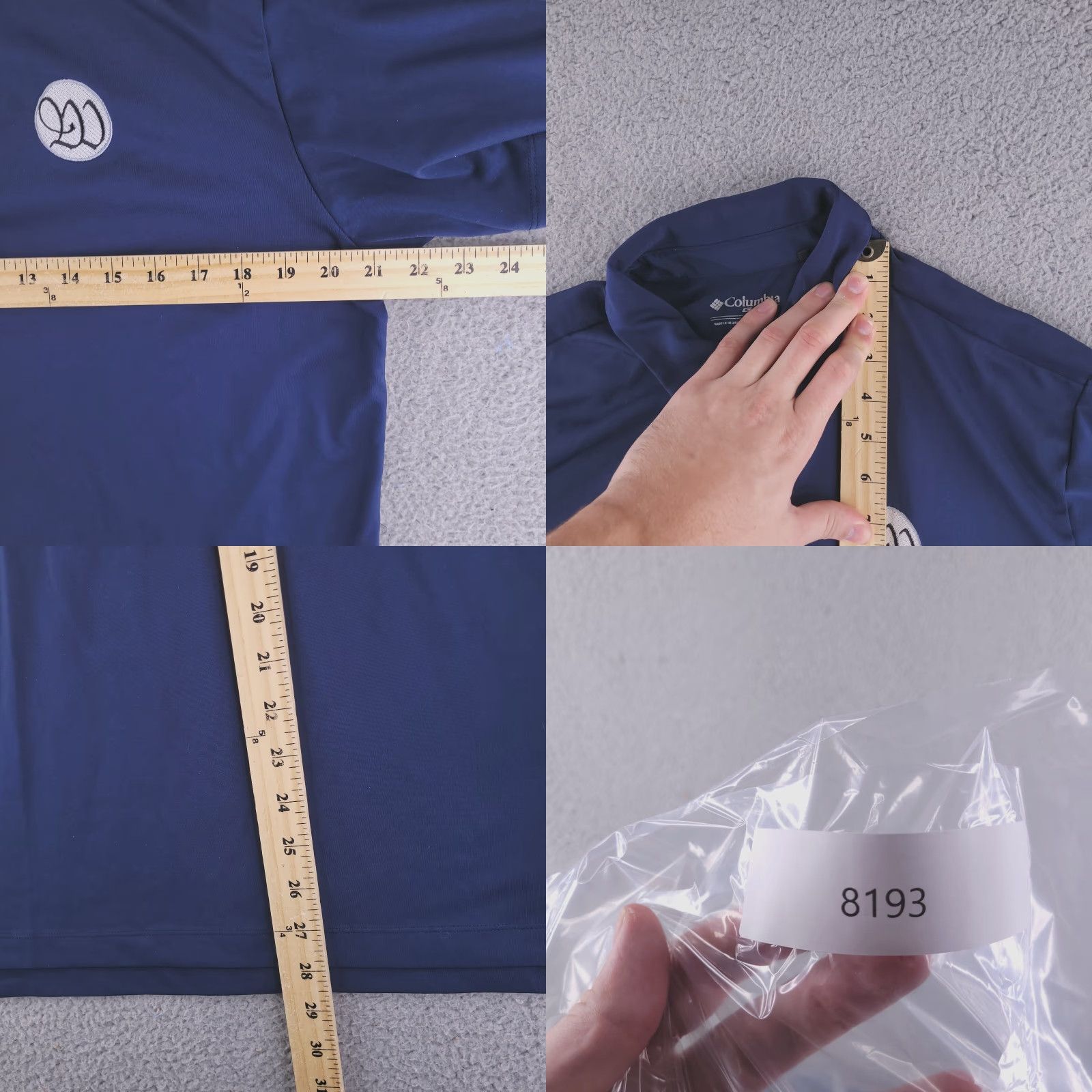 Vintage Columbia Polo Shirt Mens Large Blue Golf Short Sleeve Size US L / EU 52-54 / 3 - 8 Thumbnail