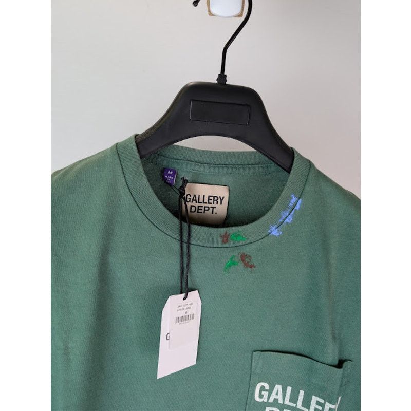 Gallery Dept. o1rshd1 Vintage Logo Painted T-Shirt in Green Size US M / EU 48-50 / 2 - 7 Thumbnail
