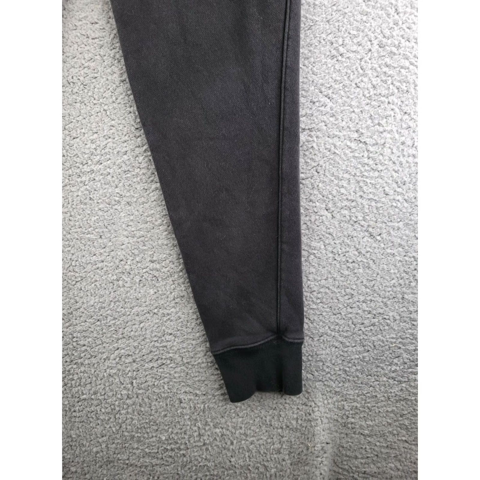 Champion VINTAGE Champion Reverse Weave Joggers Mens Small Black Logo Slim Tapered Pants Size US 29 - 4 Thumbnail