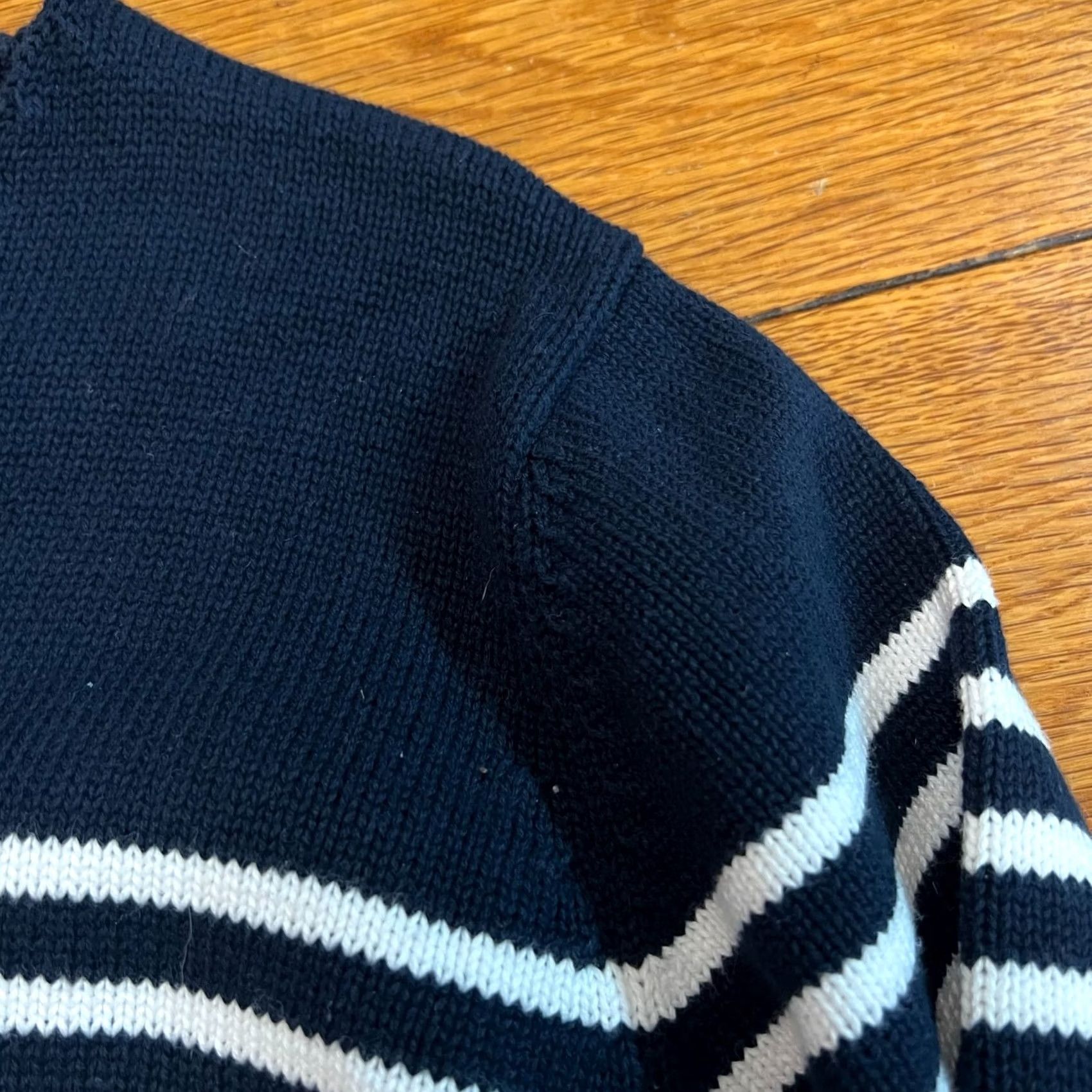 Nautica Norton Womens Nautical Blue Knit Sweater Size PXL Long Sleeve Pullover Size XL / US 12-14 / IT 48-50 - 6 Thumbnail