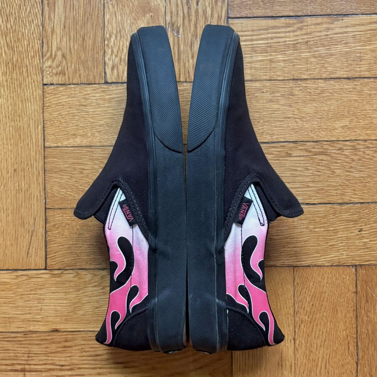 Vans Vans Pink Flame Slip-On Size US 8 / EU 41 - 5 Thumbnail