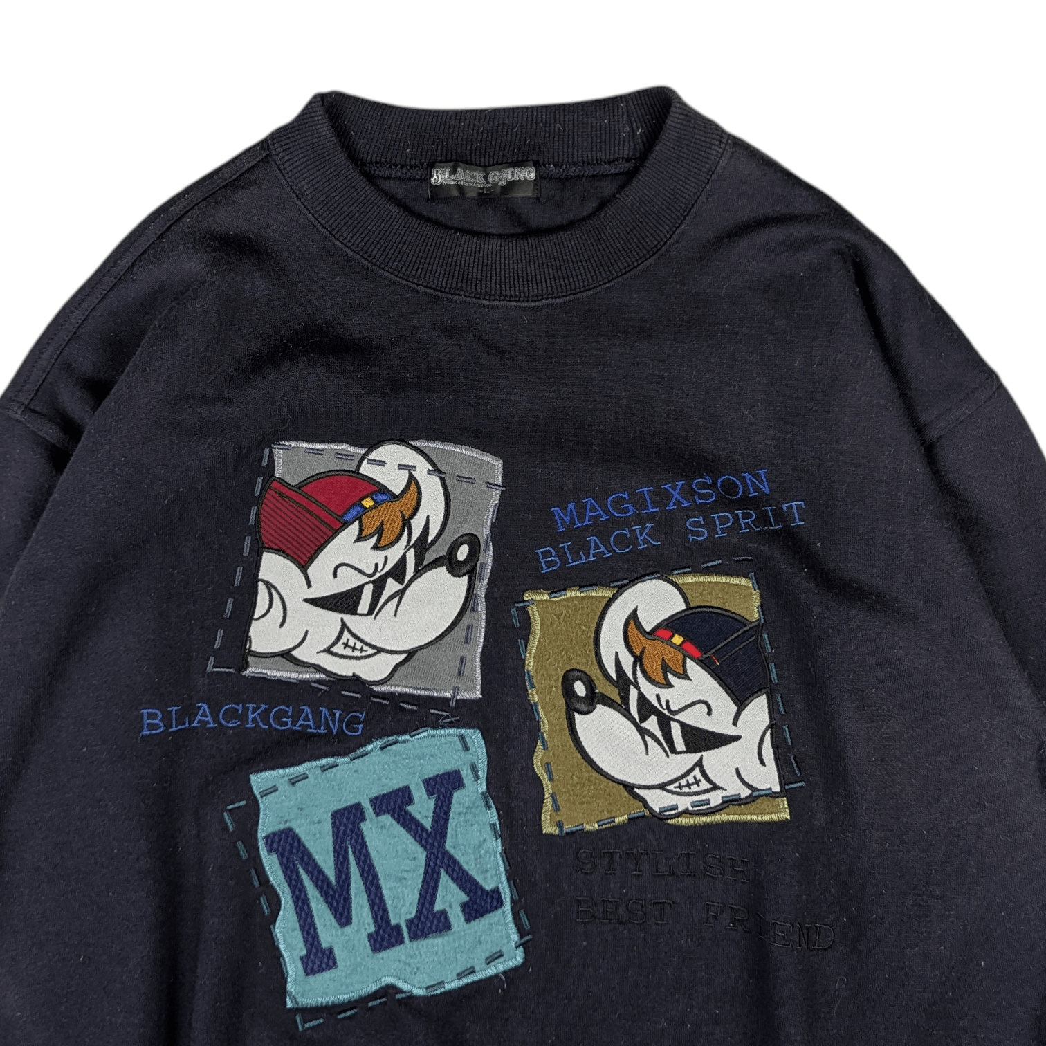 Japanese Brand BLACK GANG Big Image Cartoon Graphic Sweatshirt Size US L / EU 52-54 / 3 - 5 Thumbnail