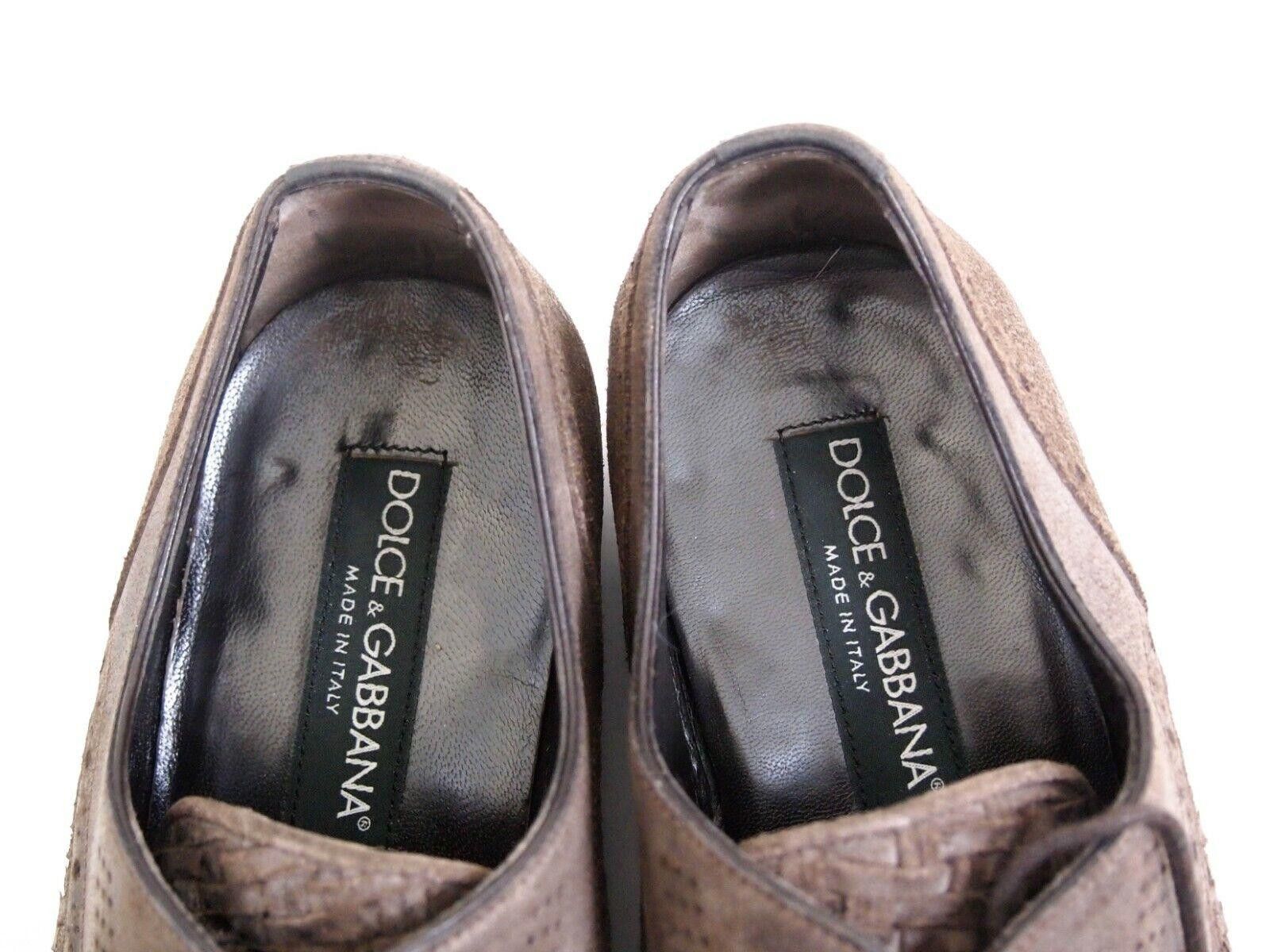 Dolce & Gabbana Dolce & Gabbana Brogues Brown Antiqued Suede EU 40.5 US 7.5 Size US 7 / EU 40 - 5 Thumbnail