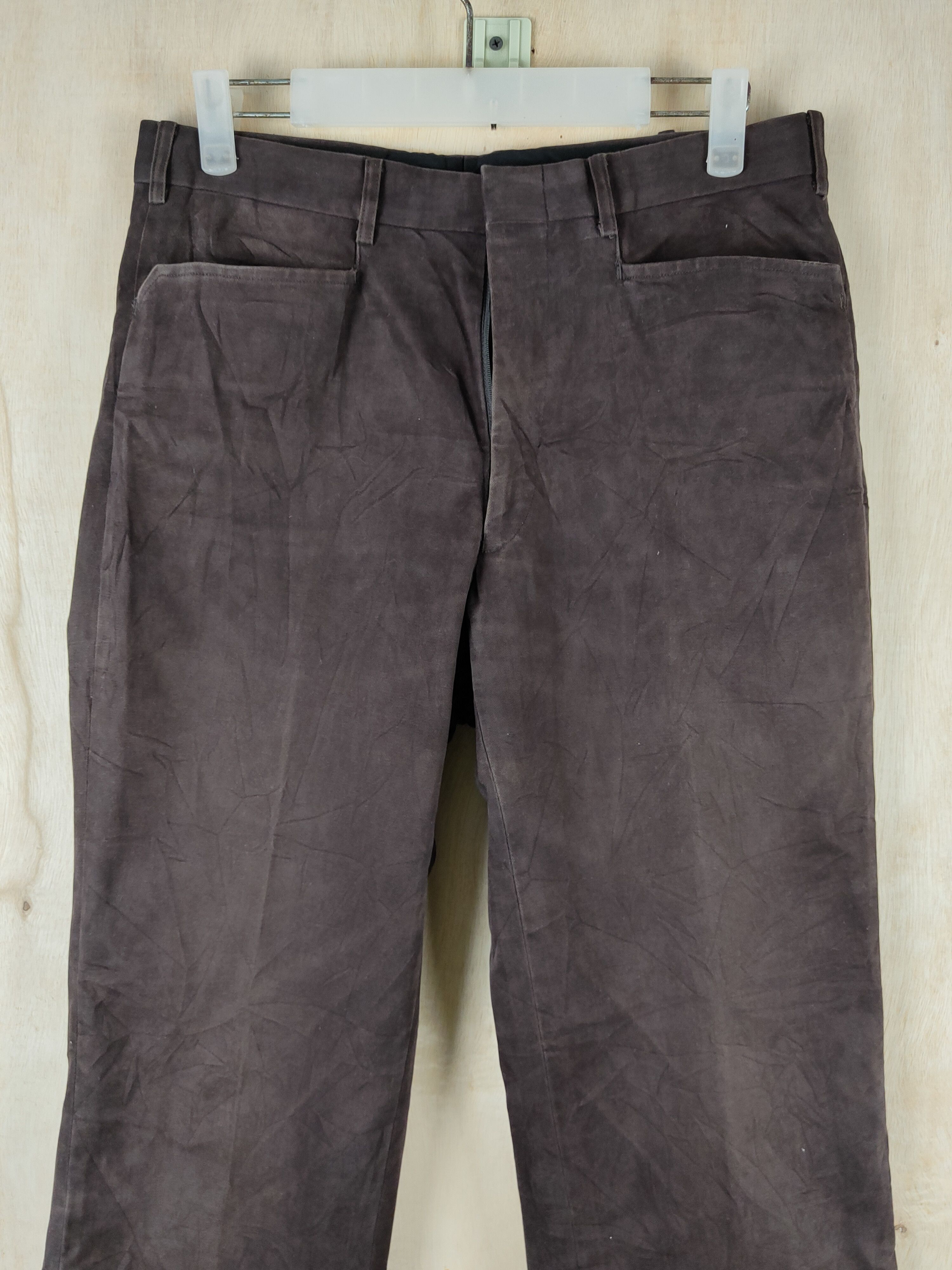 Japanese Brand Japanese Brand Dark Brown Casual Pants #S2505 Size 30" / US 8 / IT 44 - 2 Thumbnail